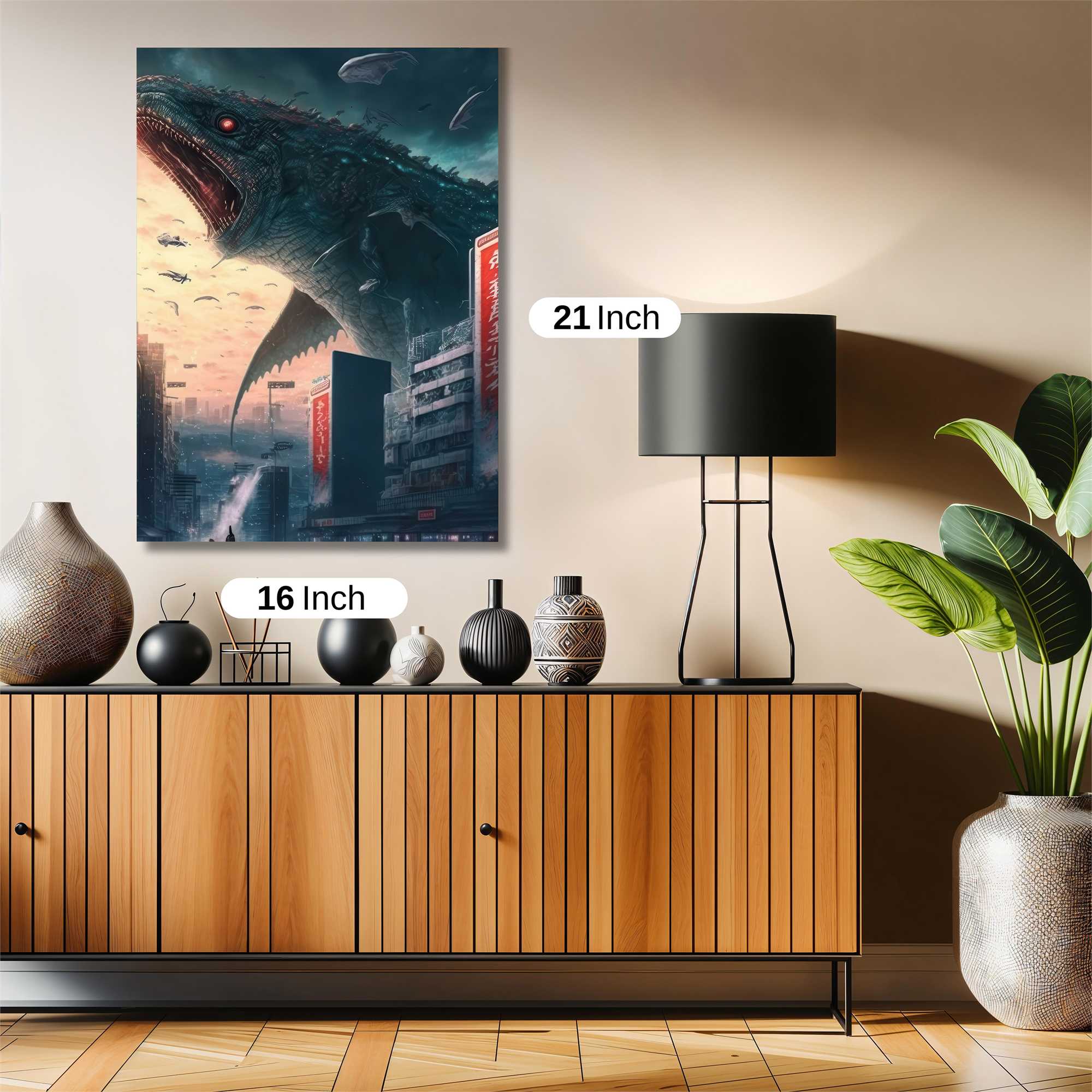 Godzilla Rampage Safe Wall Magnetic / M