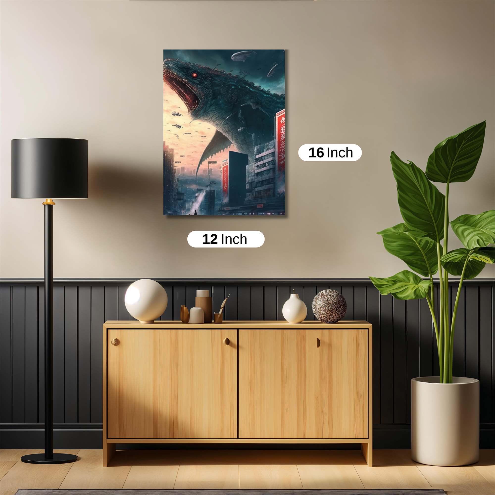 Godzilla Rampage Safe Wall Magnetic / M