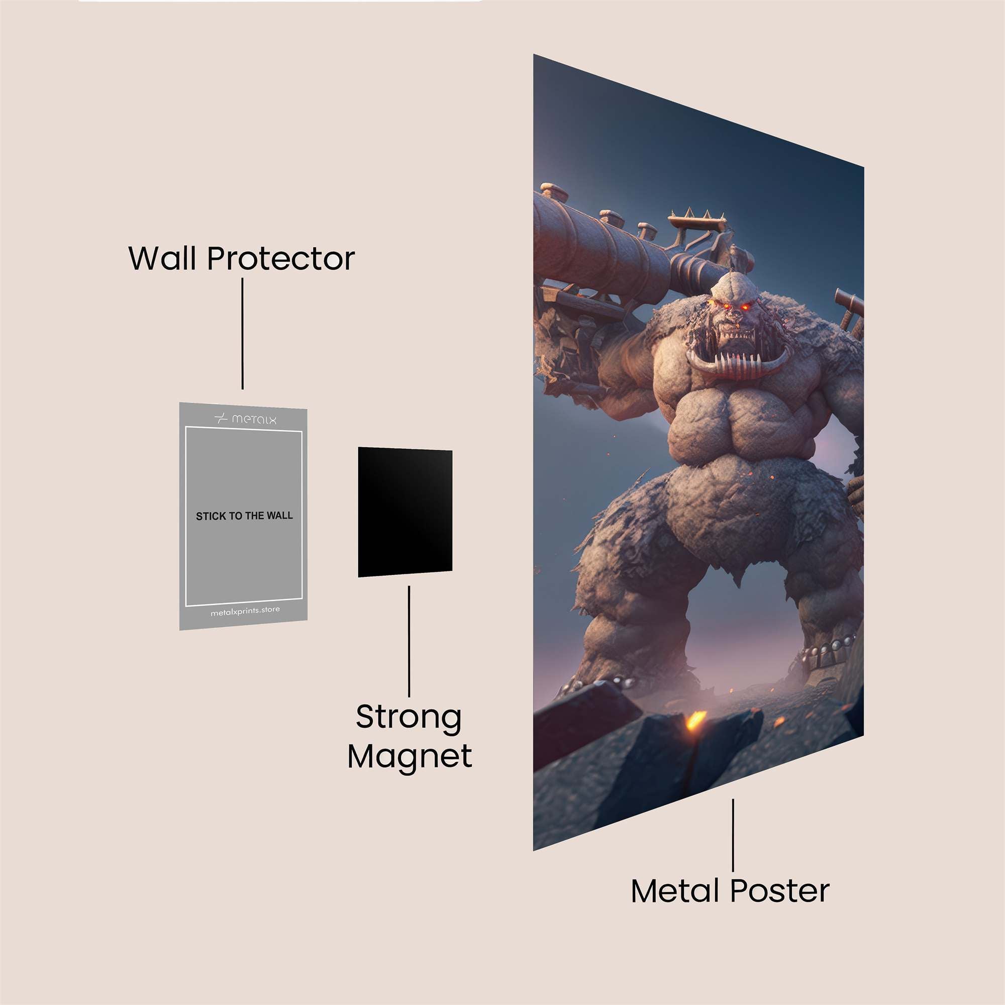 Orc Rampage Safe Wall Magnetic / M