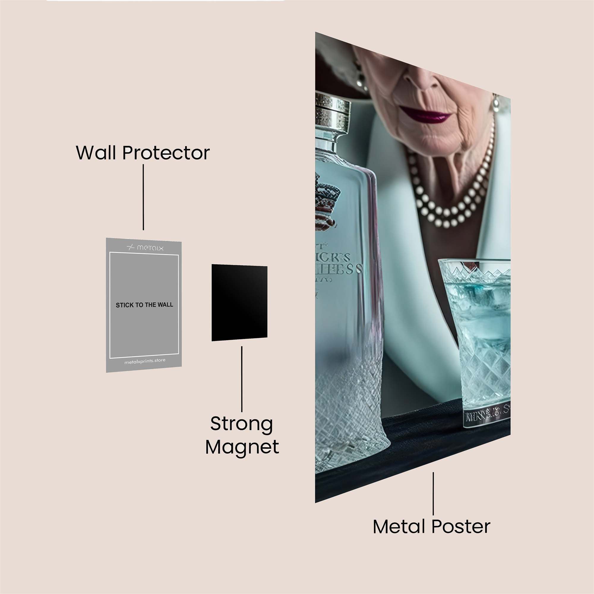Queen Regal Safe Wall Magnetic / M