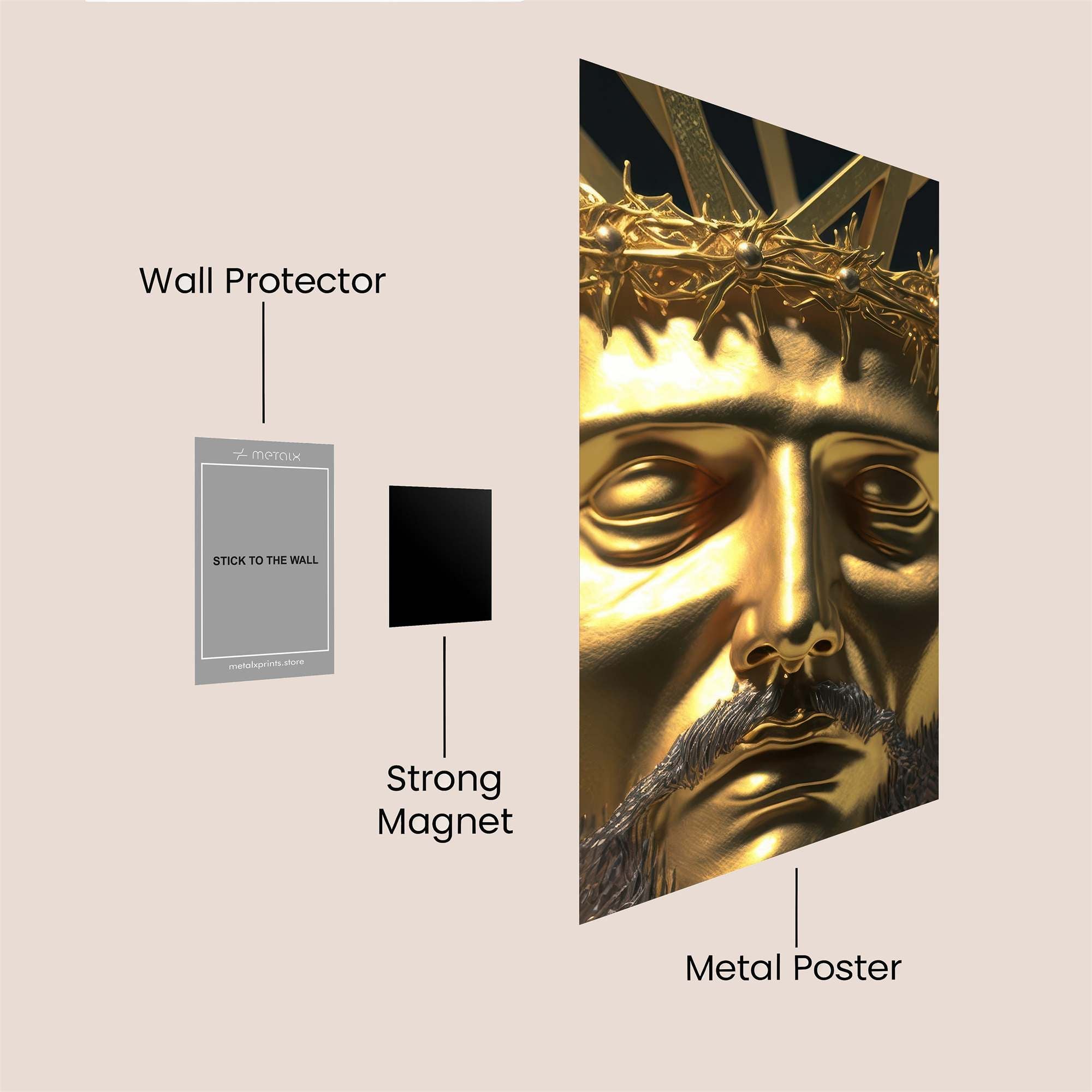 Christ Majestic Safe Wall Magnetic / M