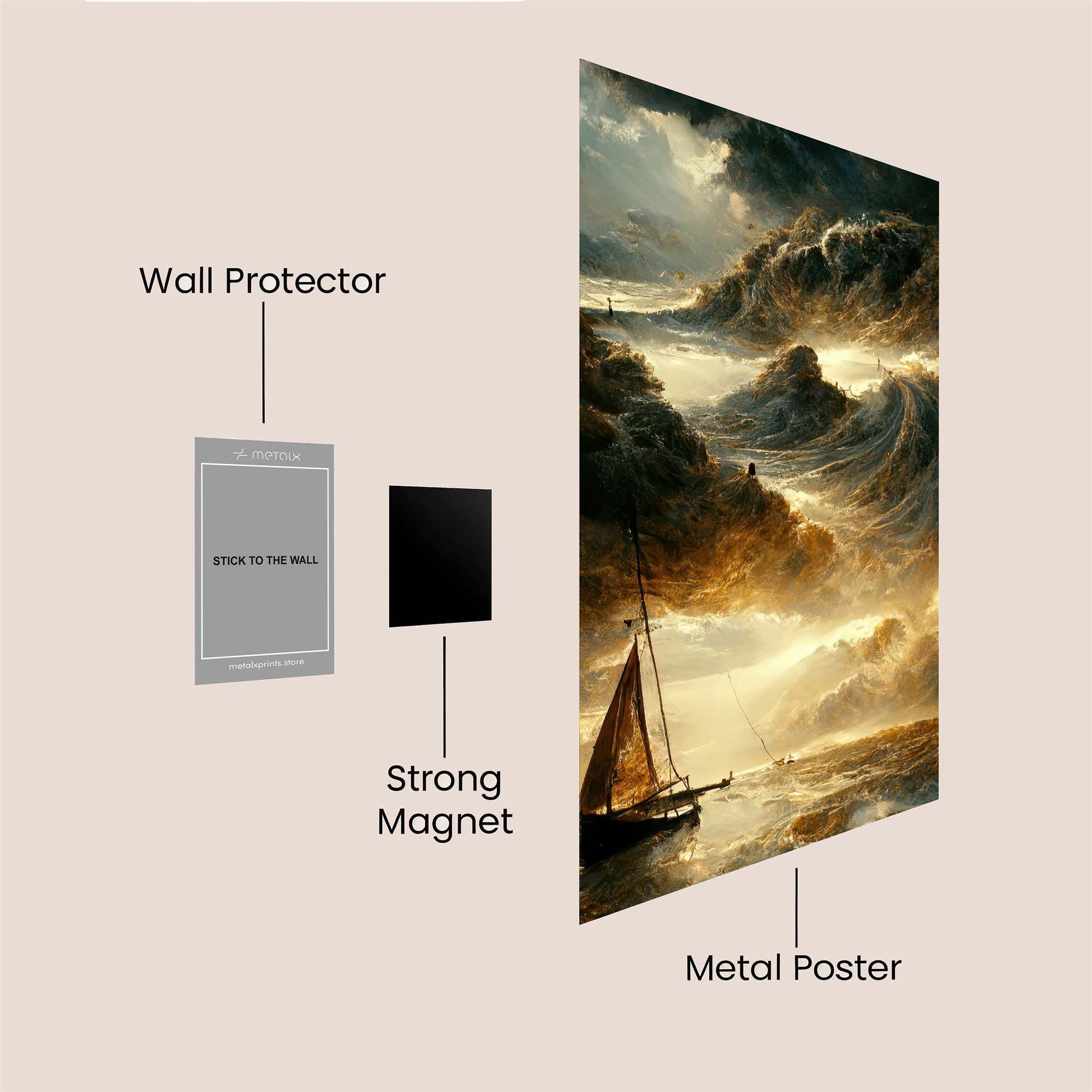 Stormy Odyssey Safe Wall Magnetic / M