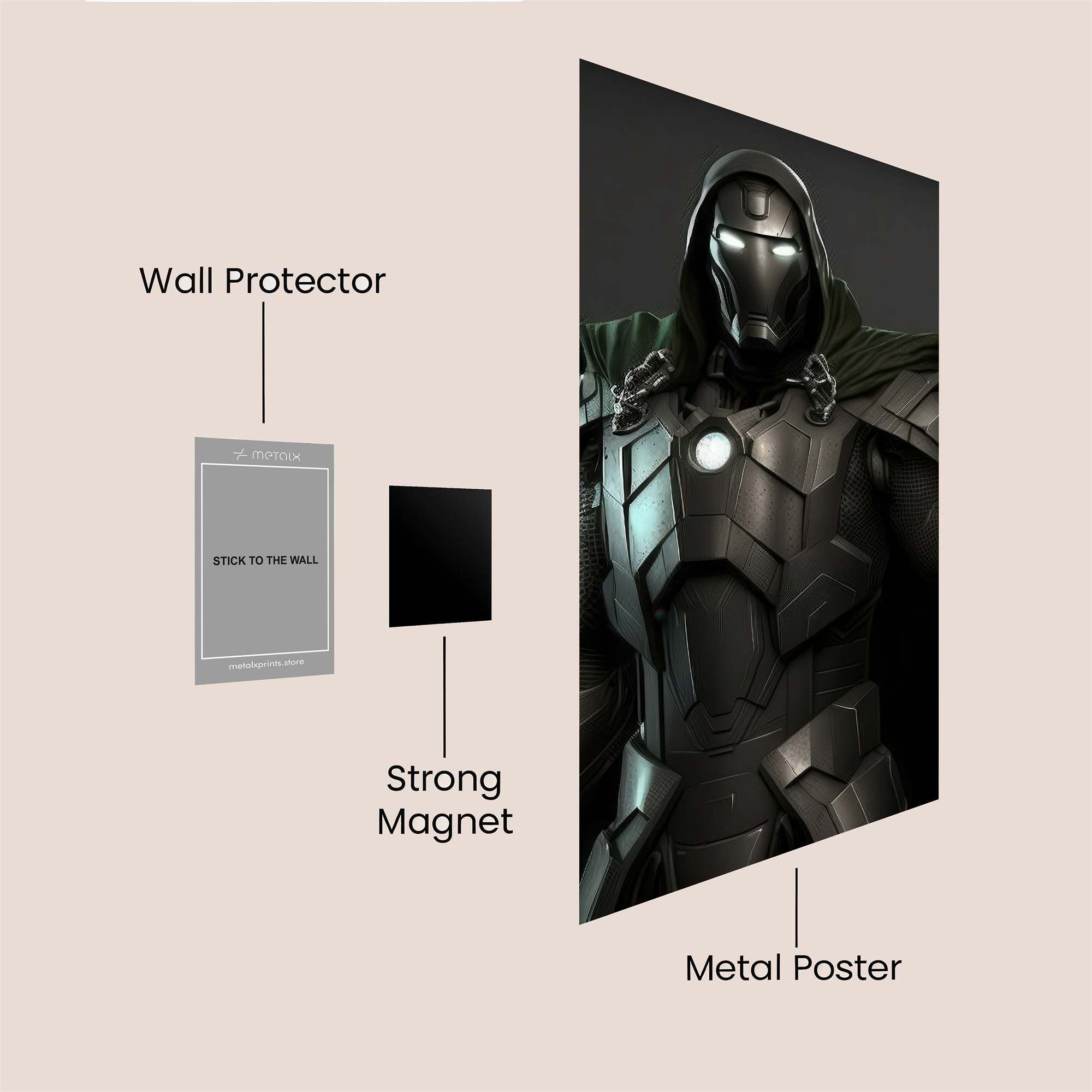 Iron Mystic Safe Wall Magnetic / M