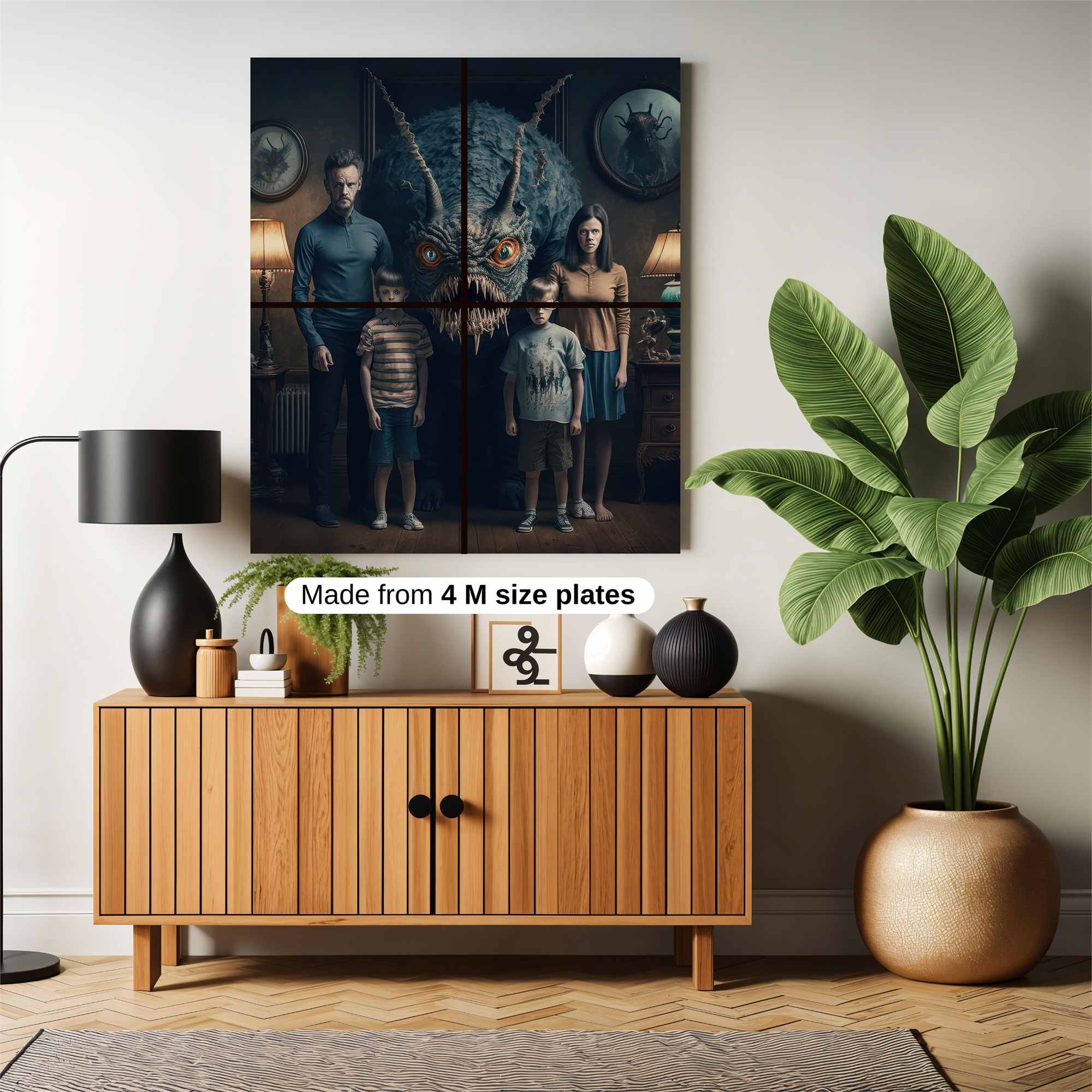 Monster Family Safe Wall Magnetic / M