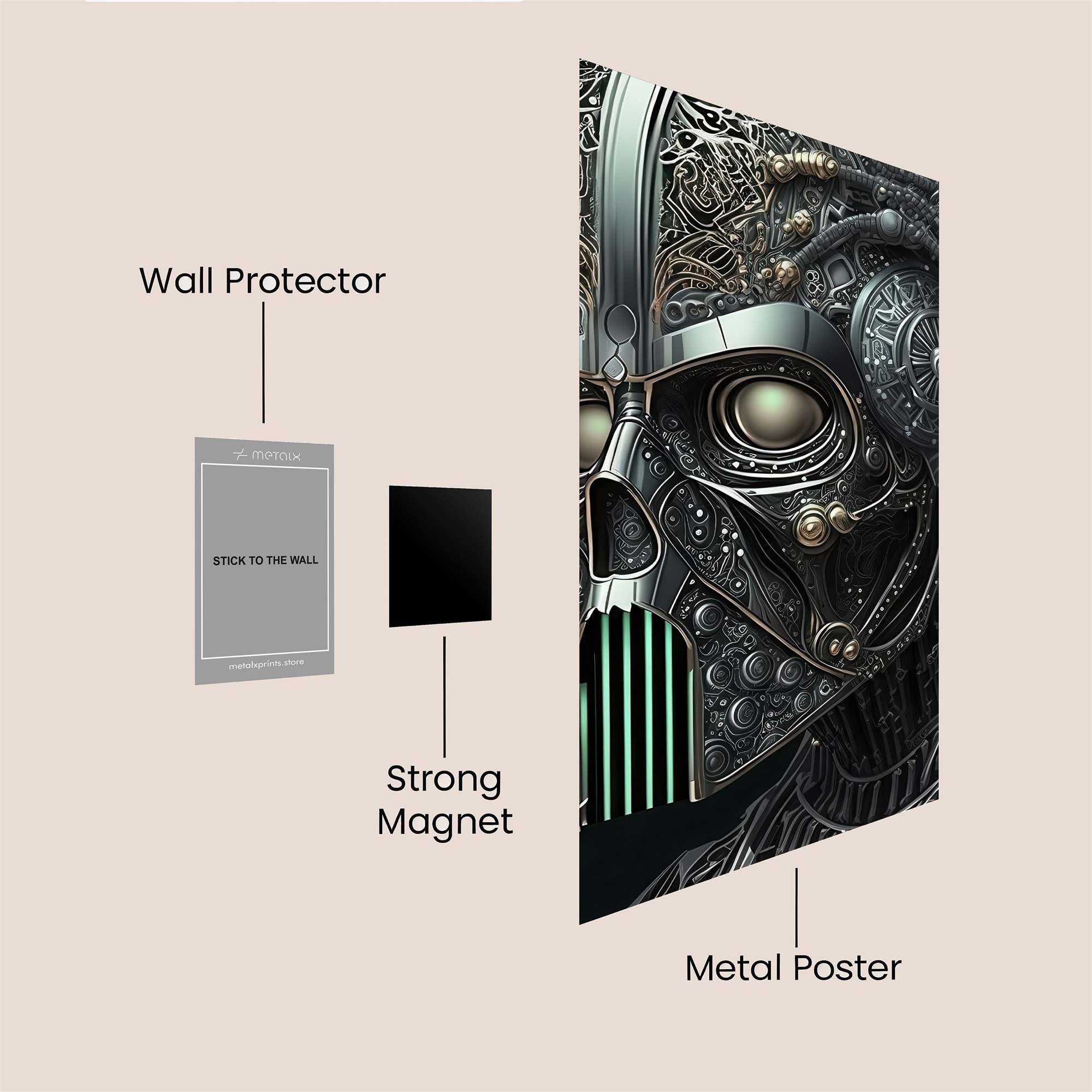 Darth Intricate Safe Wall Magnetic / M