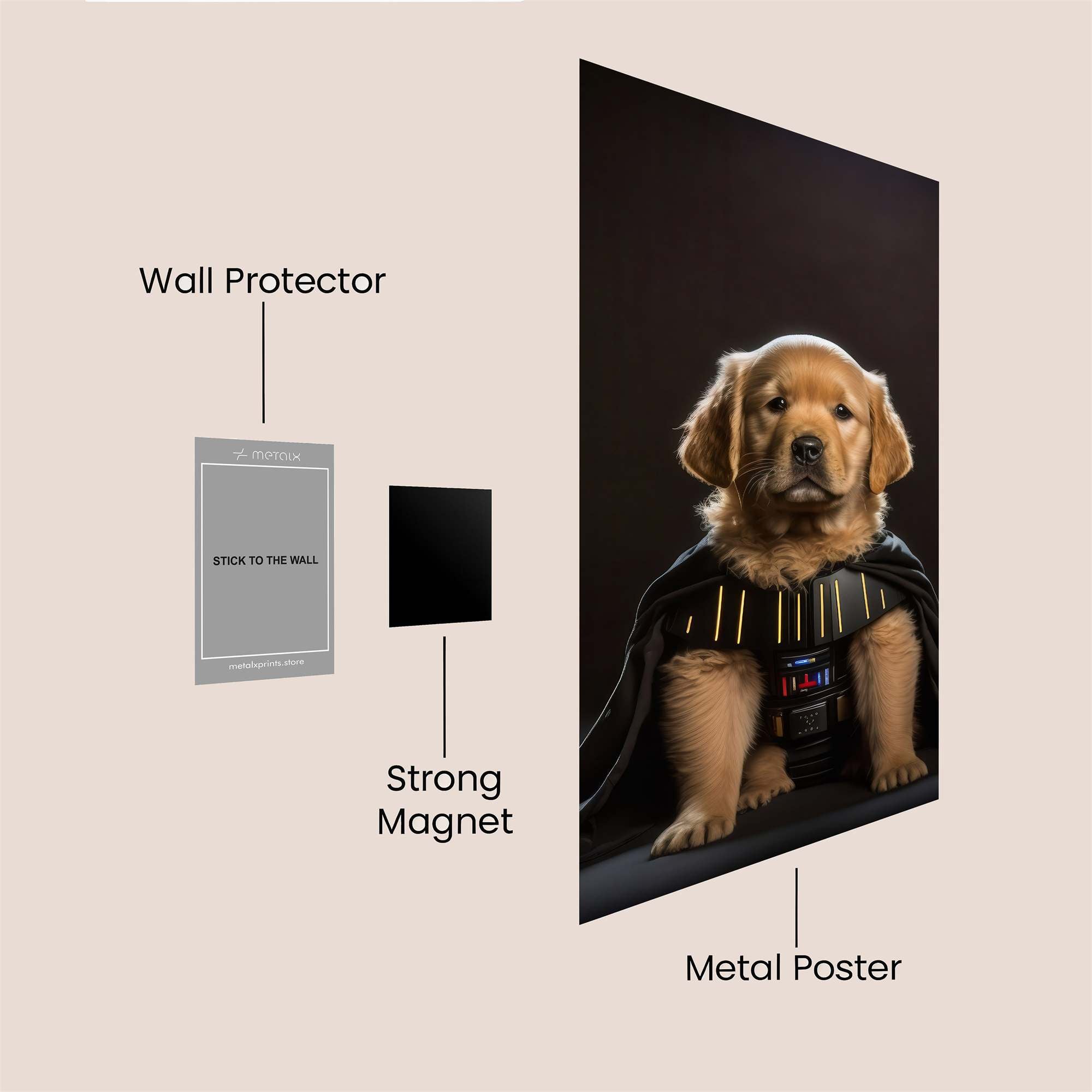 Darth Puppy Safe Wall Magnetic / M