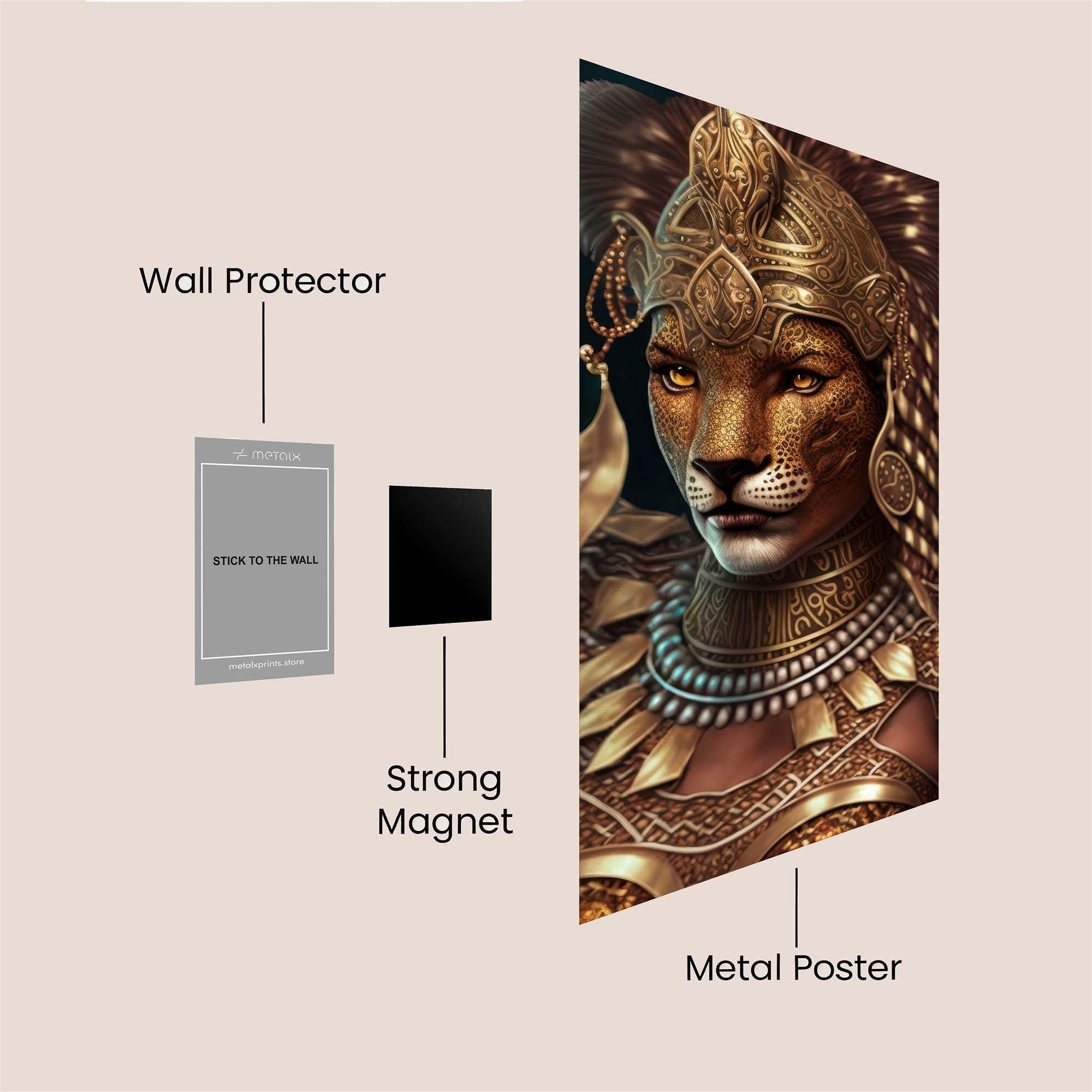 Lioness Regal Safe Wall Magnetic / M