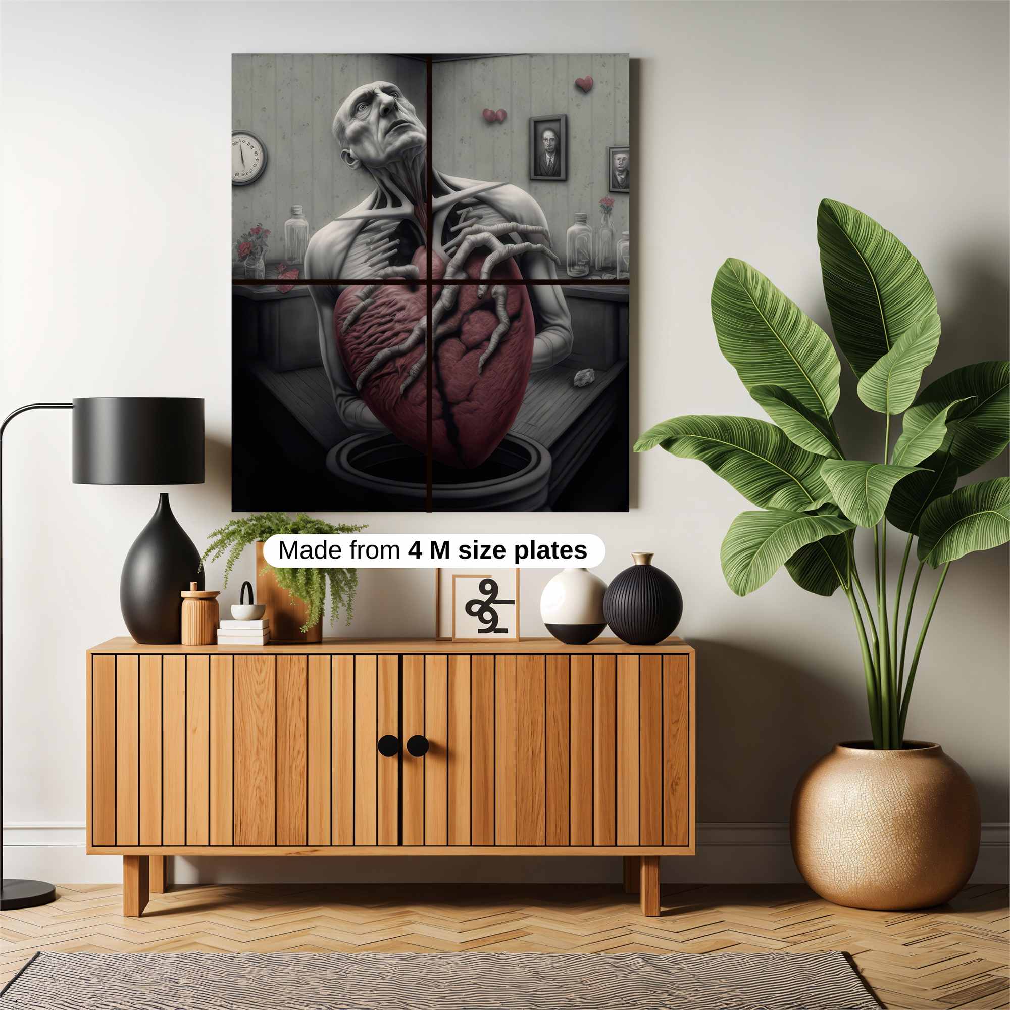 Heart Agony Safe Wall Magnetic / M