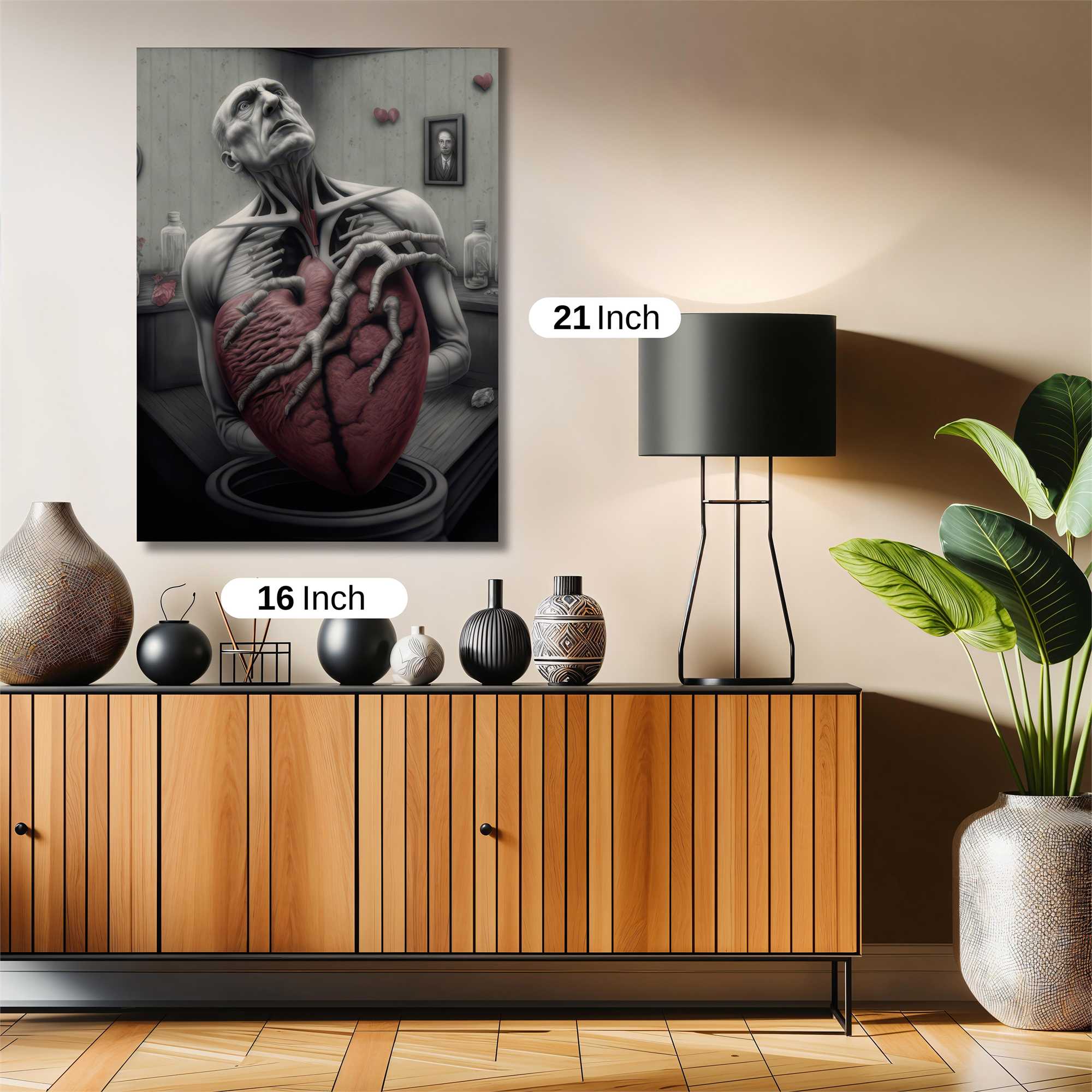 Heart Agony Safe Wall Magnetic / M