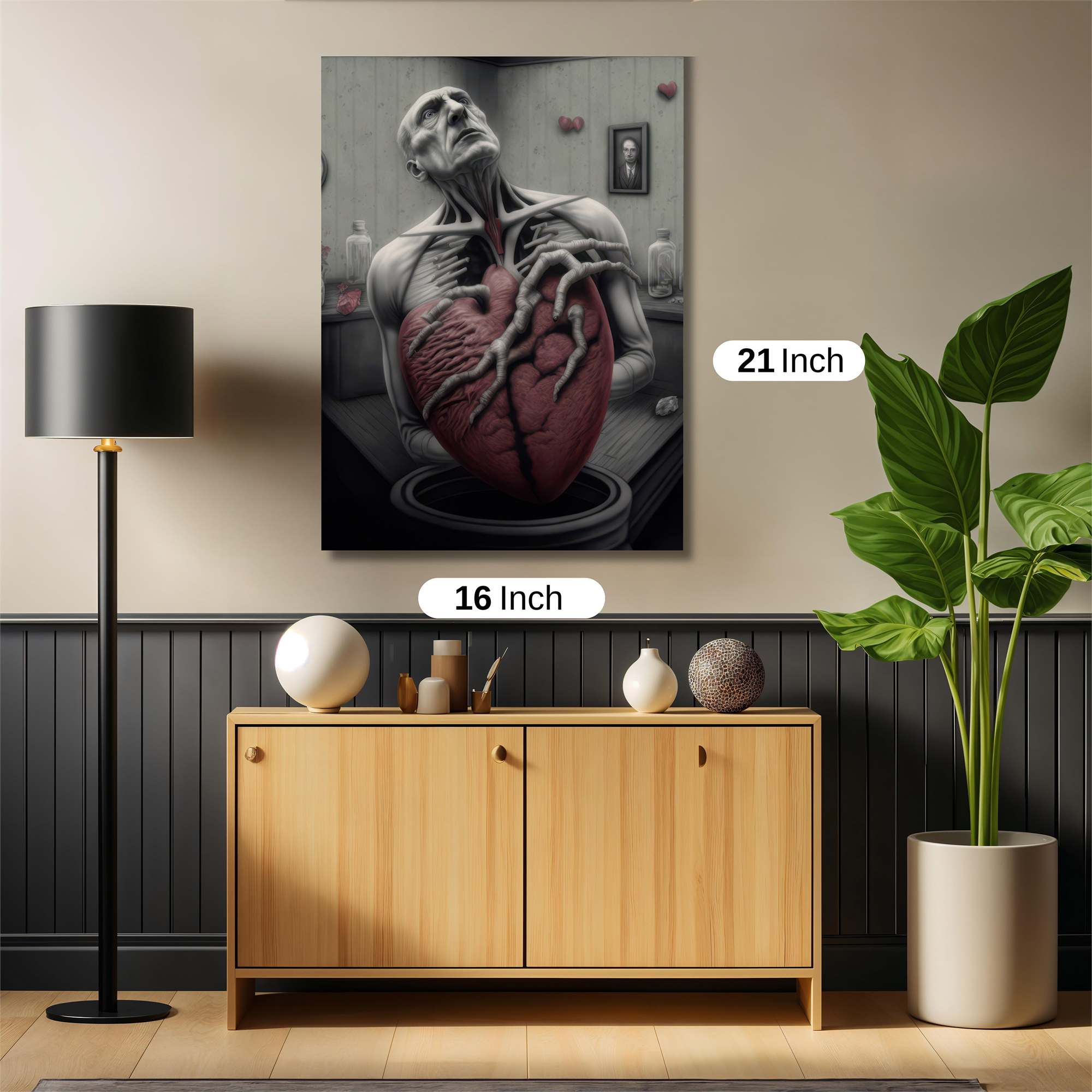 Heart Agony Safe Wall Magnetic / M