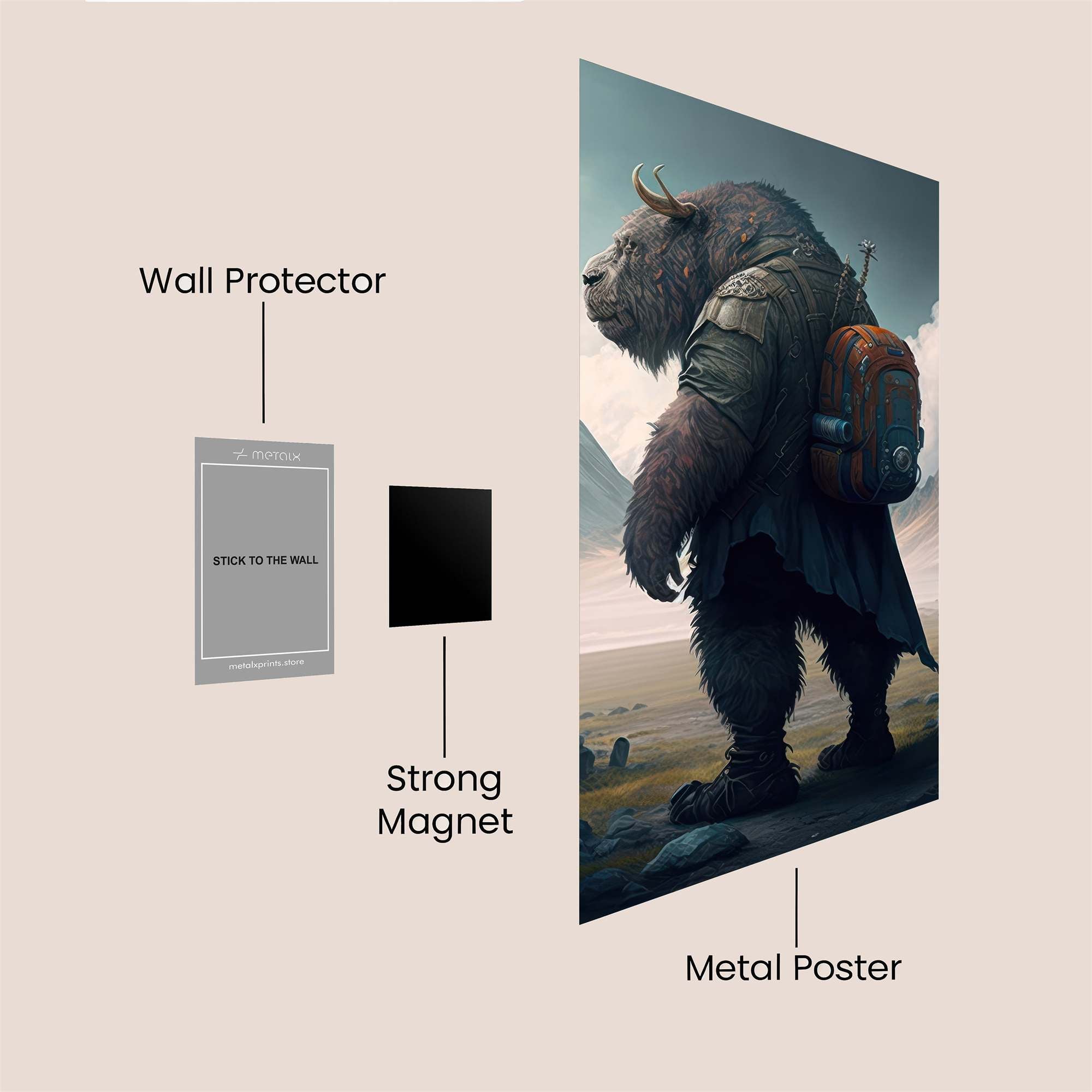 Bear Voyager Safe Wall Magnetic / M