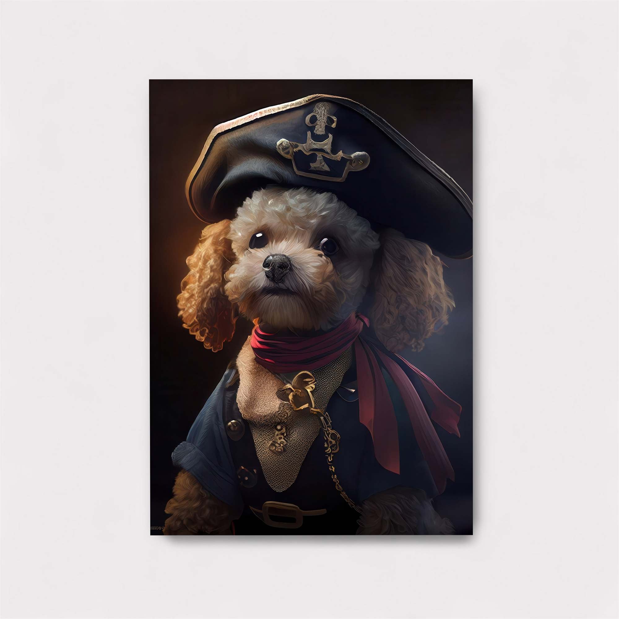 Poodle Pirate Safe Wall Magnetic / M