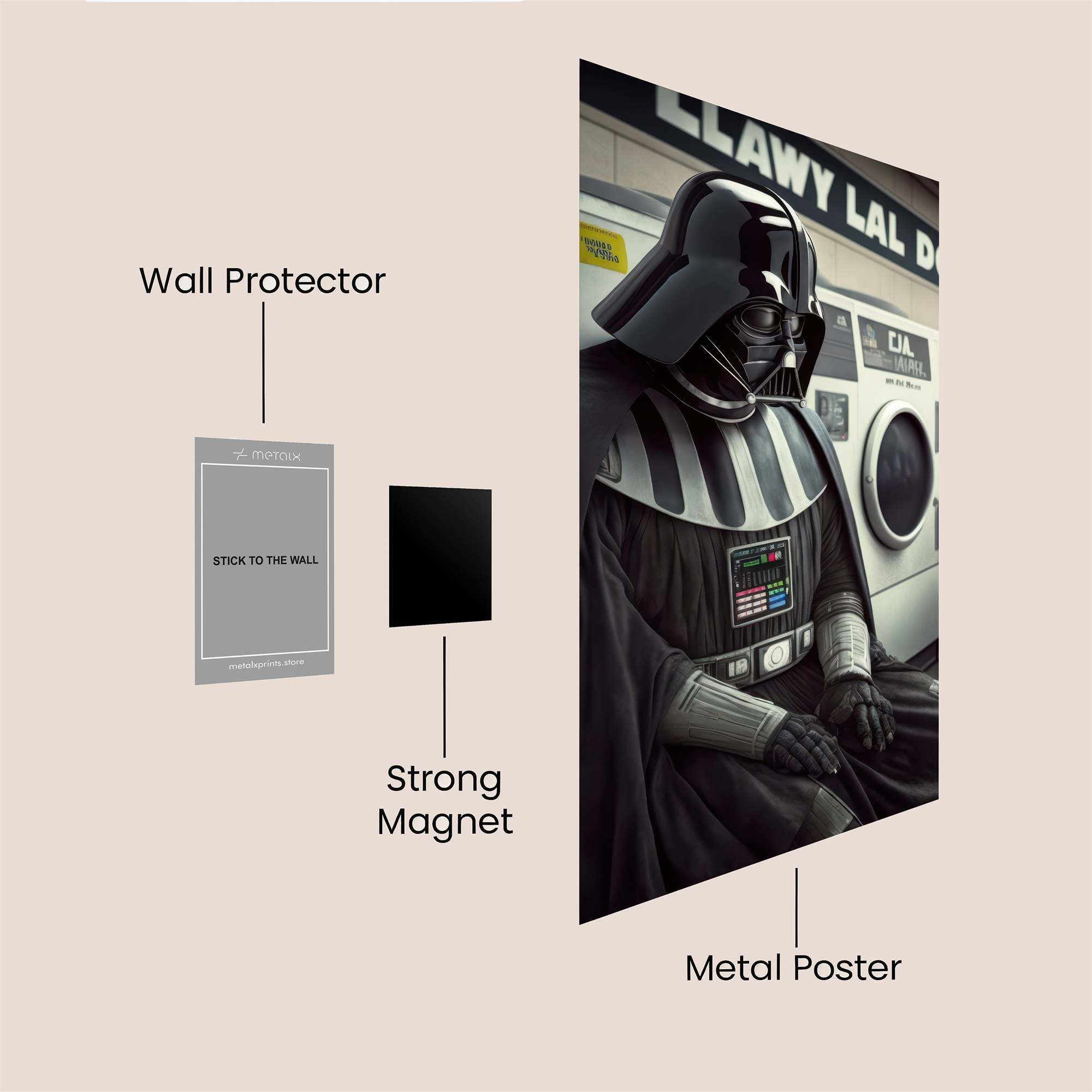 Vader Defeated Safe Wall Magnetic / M