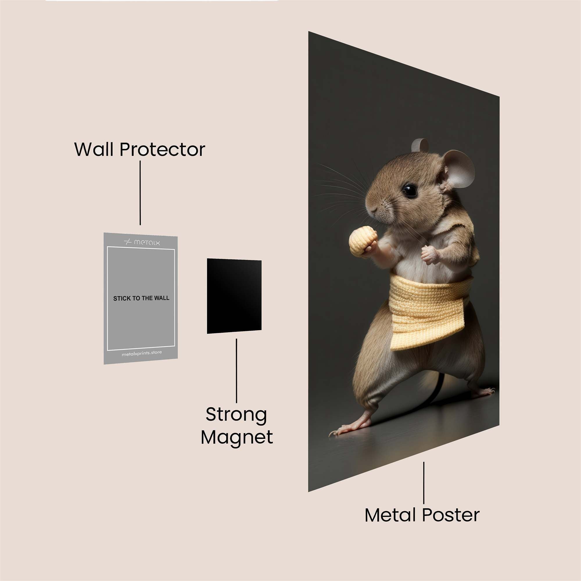 Mouse Chef Safe Wall Magnetic / M