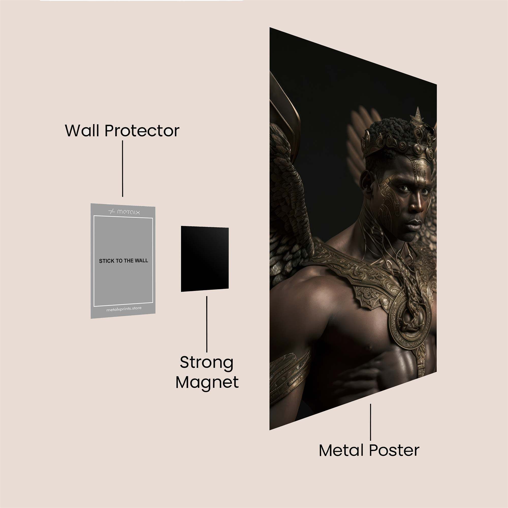 Angel Majestic Safe Wall Magnetic / M