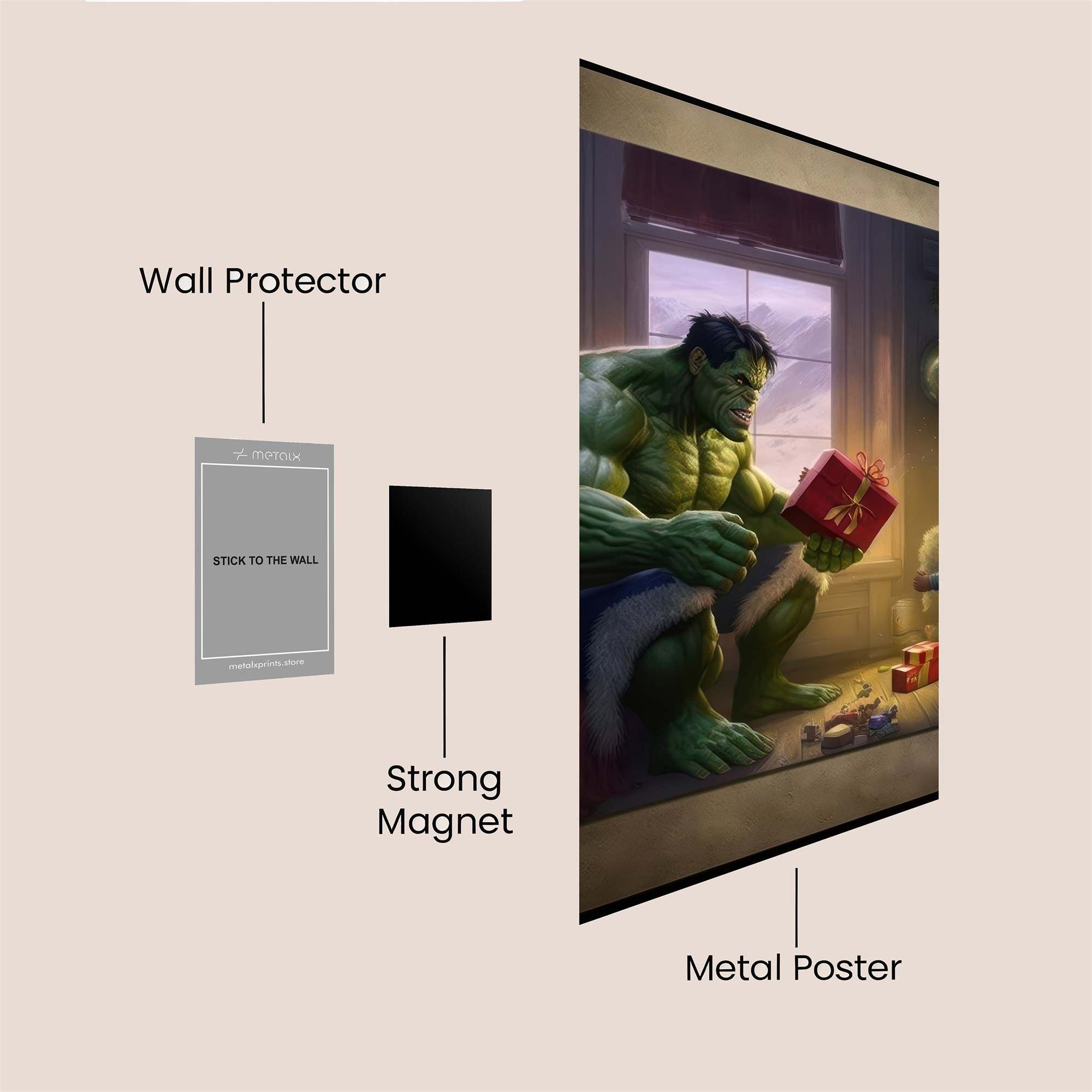 Hulk Joyful Safe Wall Magnetic / M