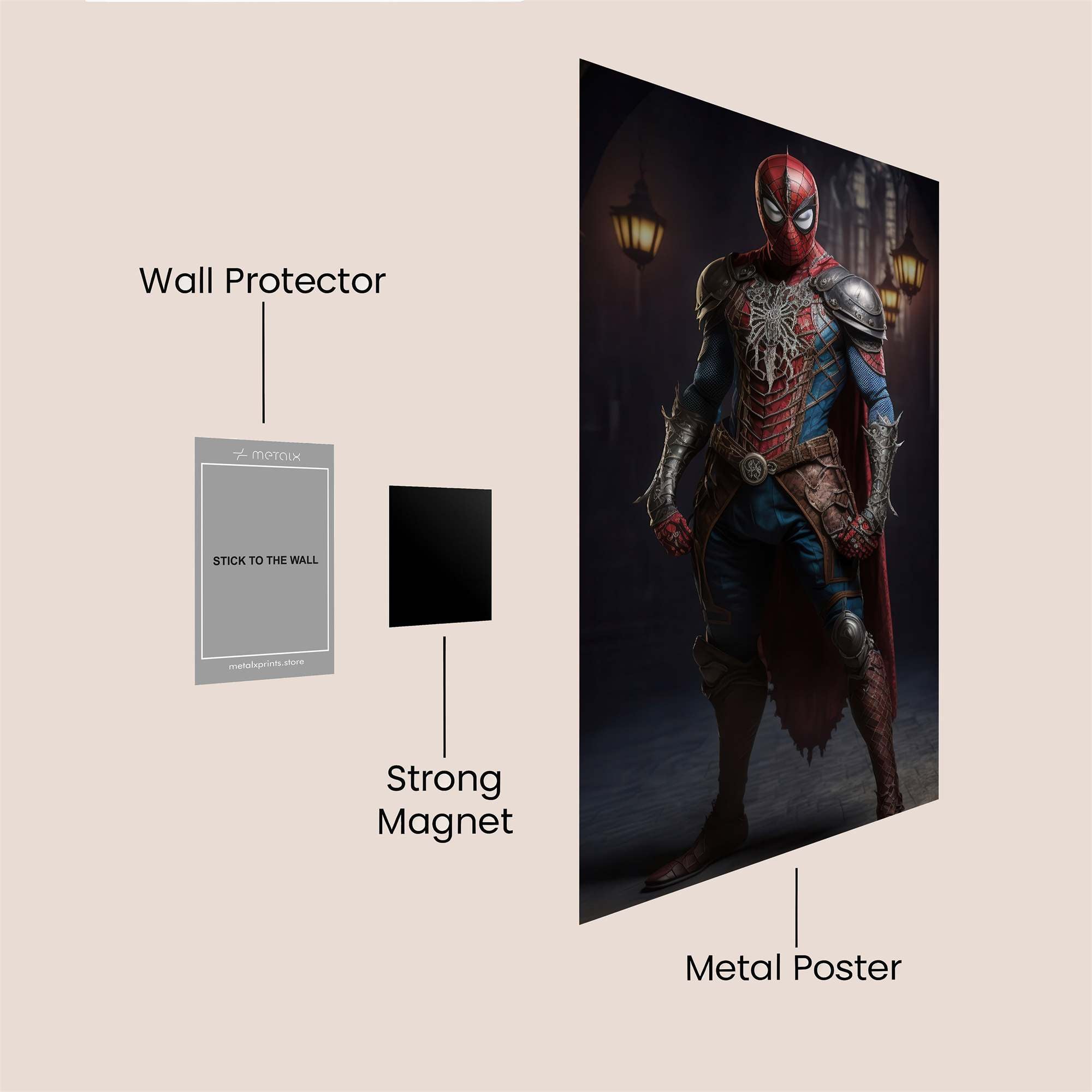 SpiderKnight Safe Wall Magnetic / M