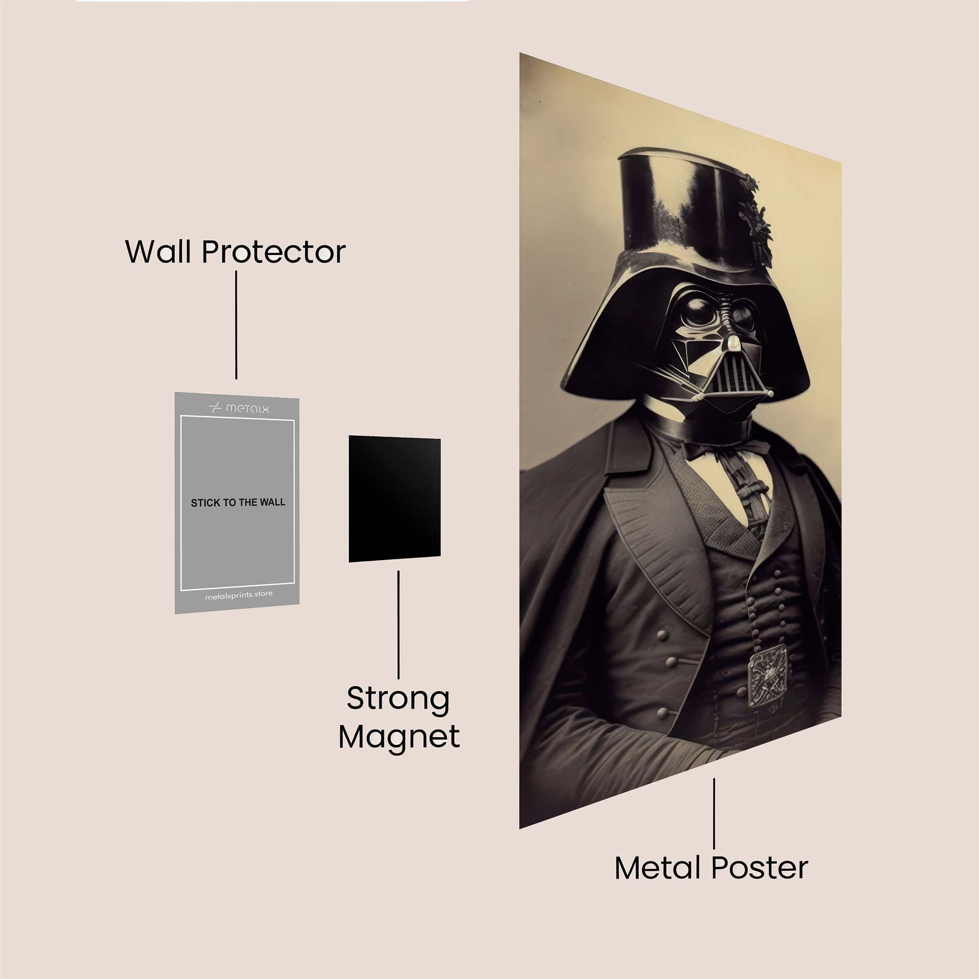 Darth Dapper Safe Wall Magnetic / M
