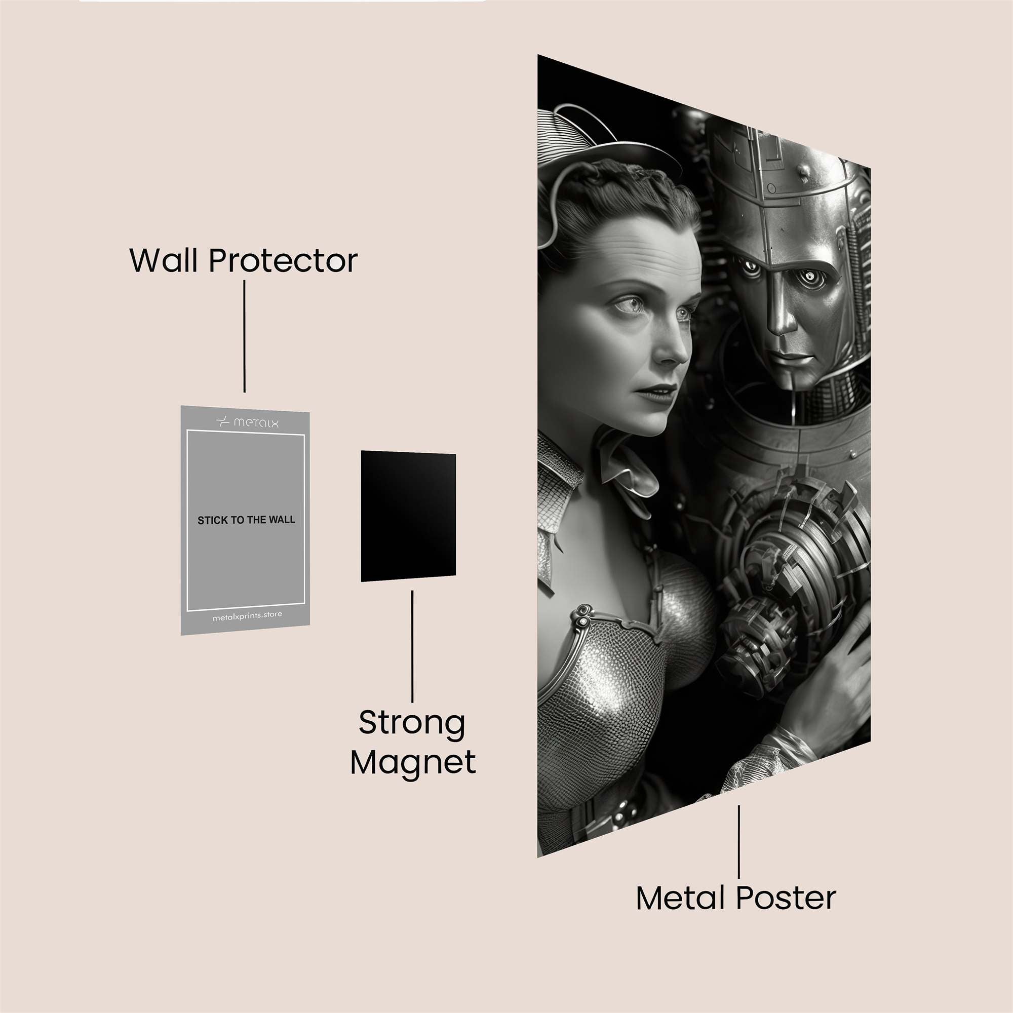 Robot Romance Safe Wall Magnetic / M