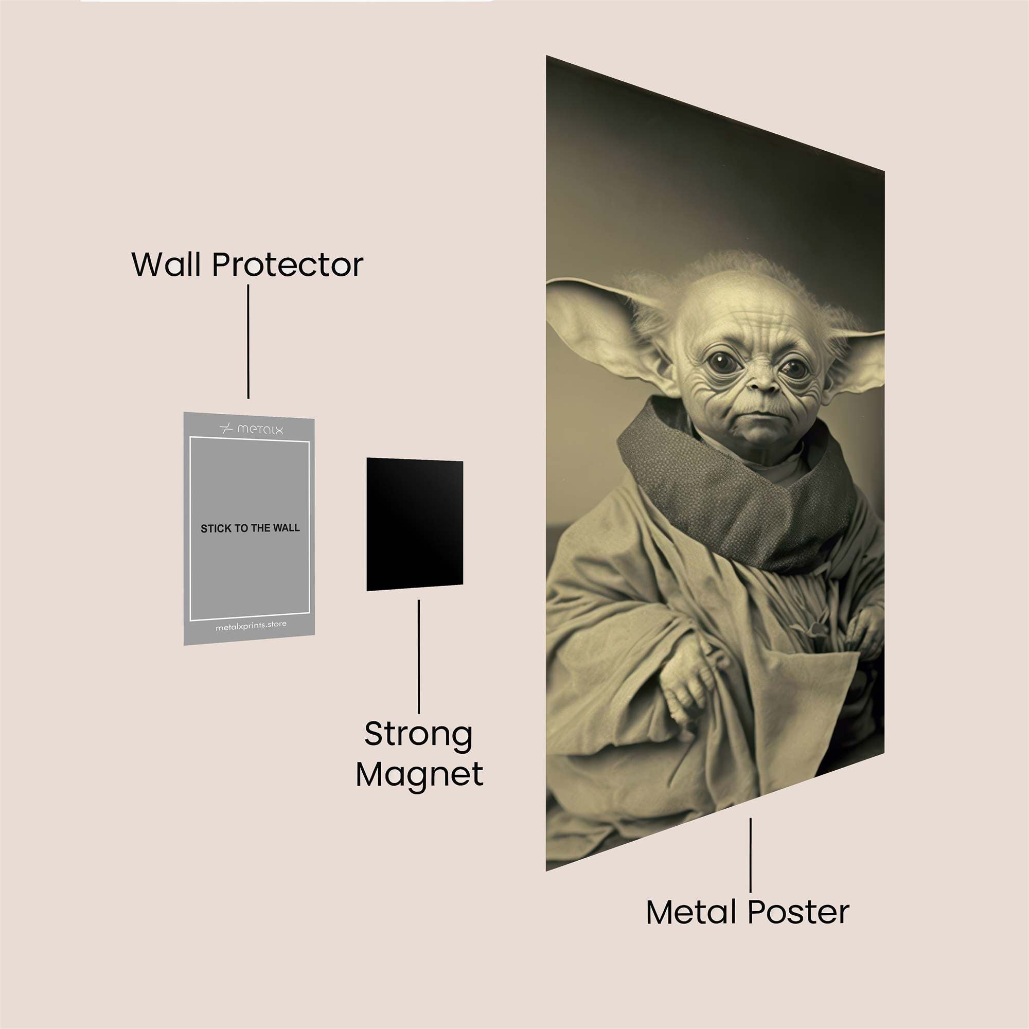 Yoda Serene Safe Wall Magnetic / M