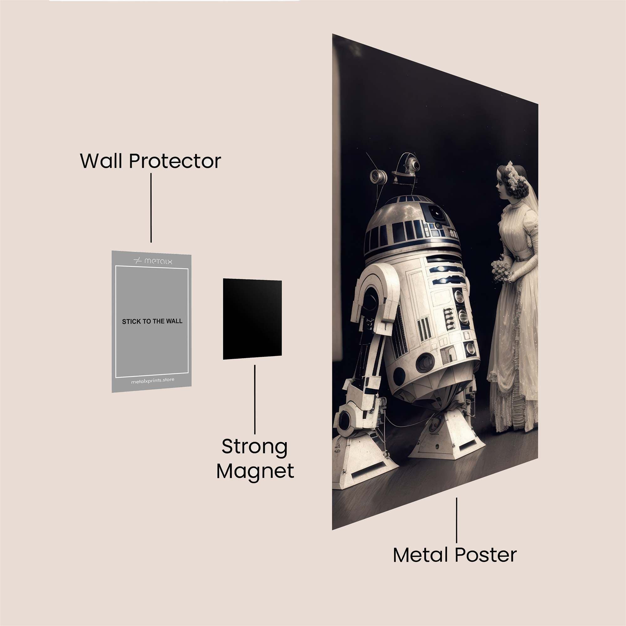 Droid Nuptial Safe Wall Magnetic / M