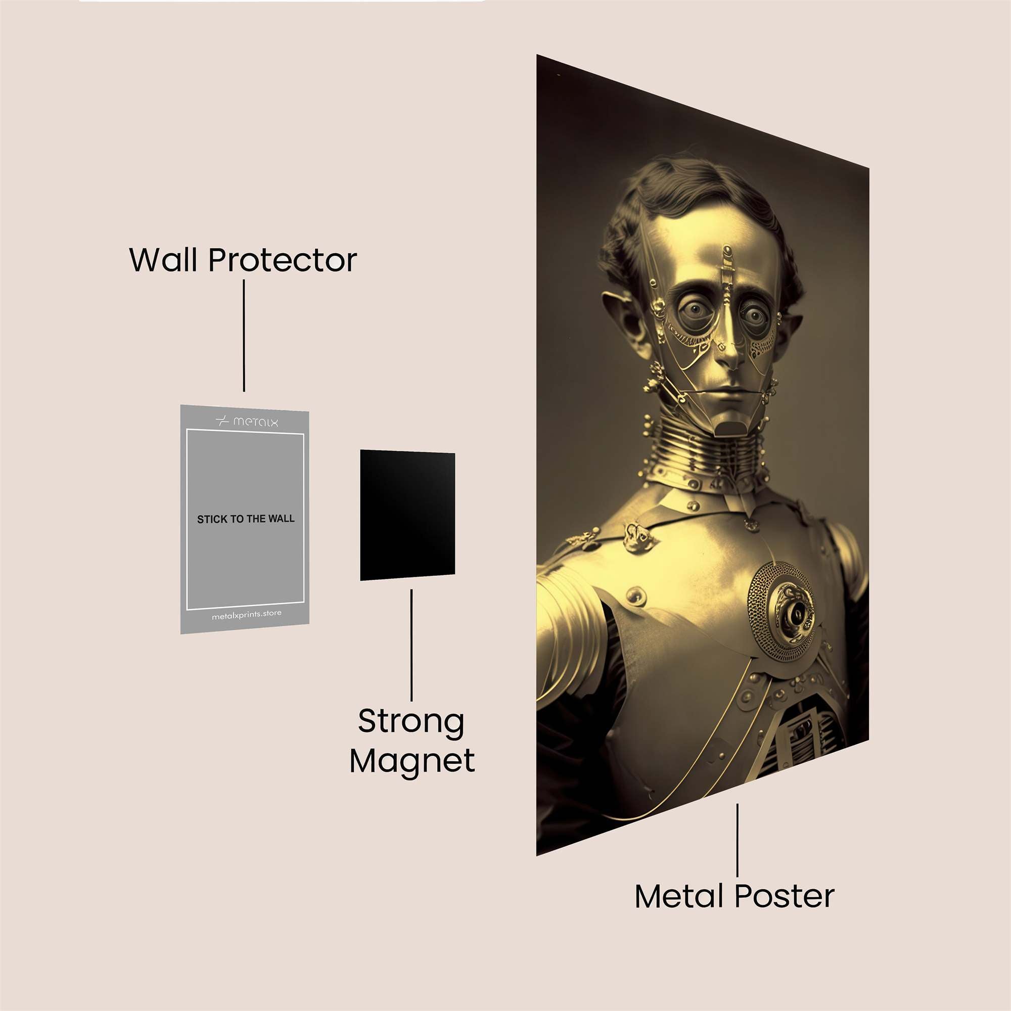 Robot Regal Safe Wall Magnetic / M