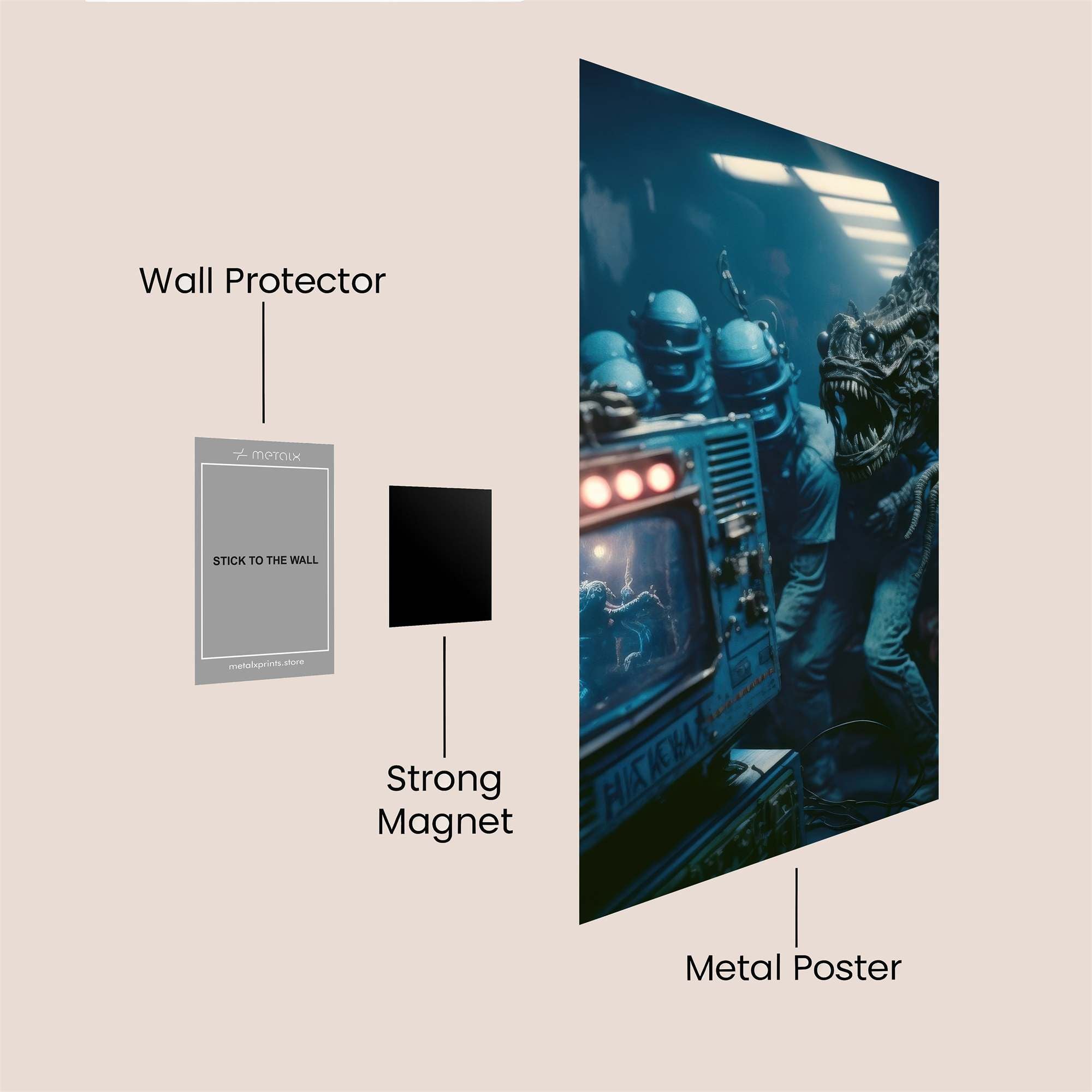 Xenomorph Terror Safe Wall Magnetic / M