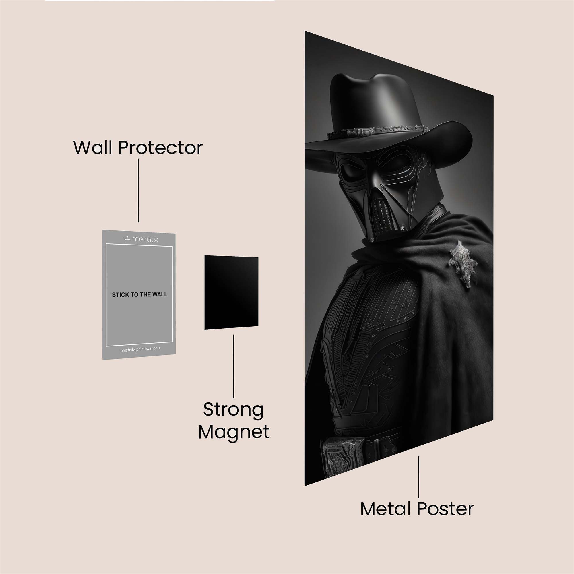 Vader Outlaw Safe Wall Magnetic / M