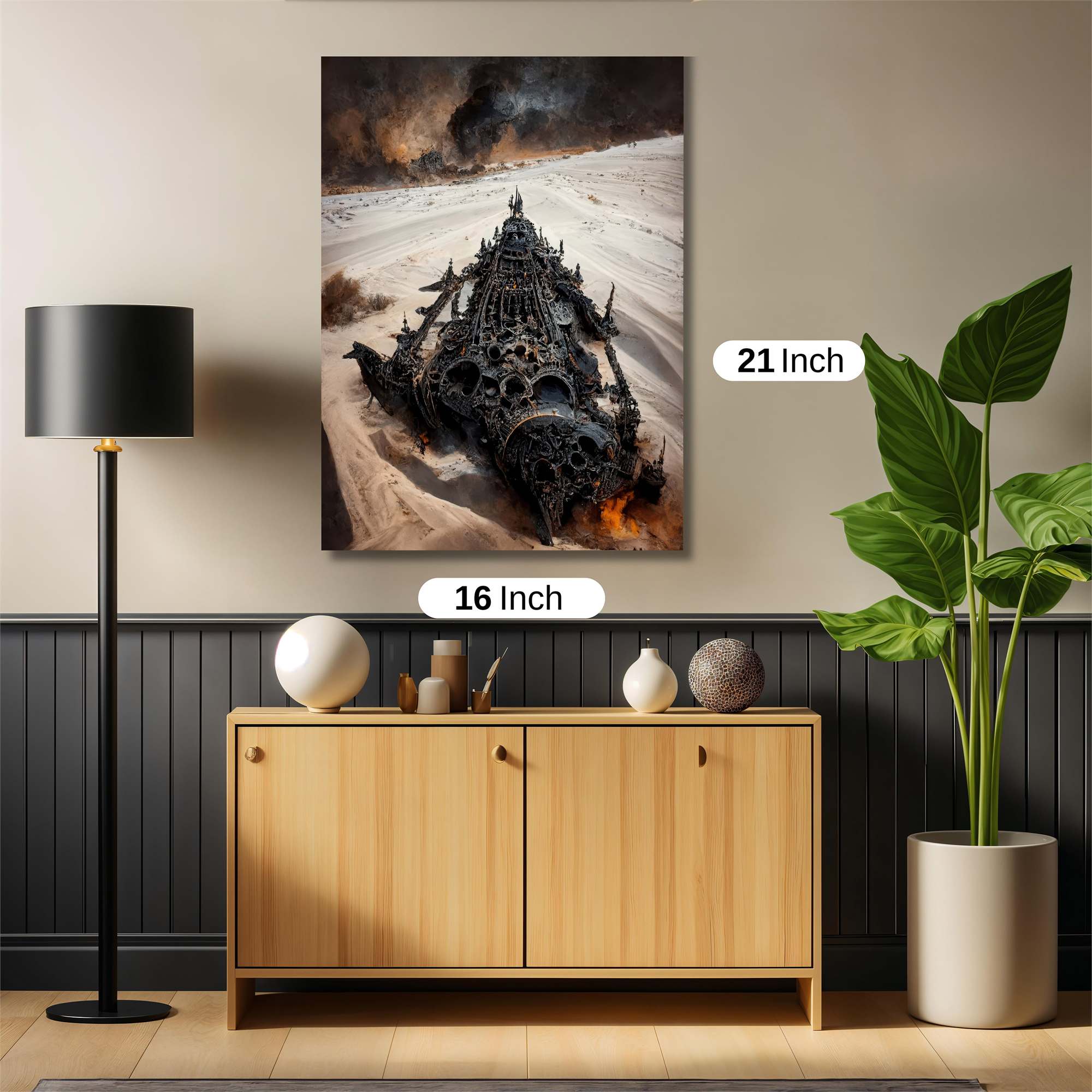 Wrecked Desolation Safe Wall Magnetic / M