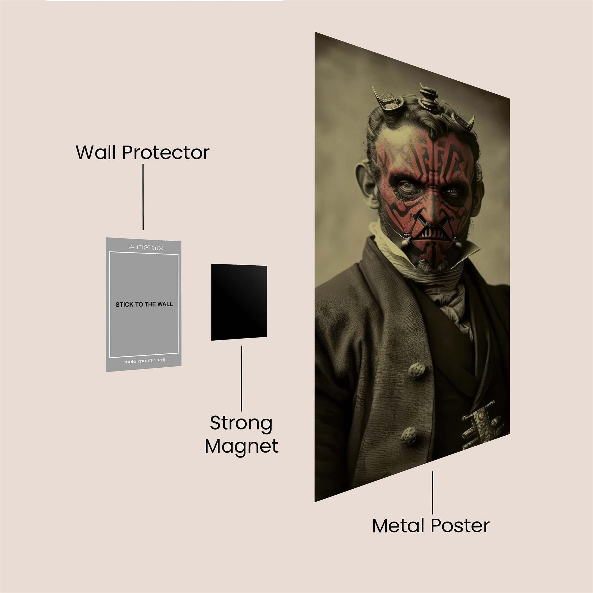 Darth Gothic Safe Wall Magnetic / M