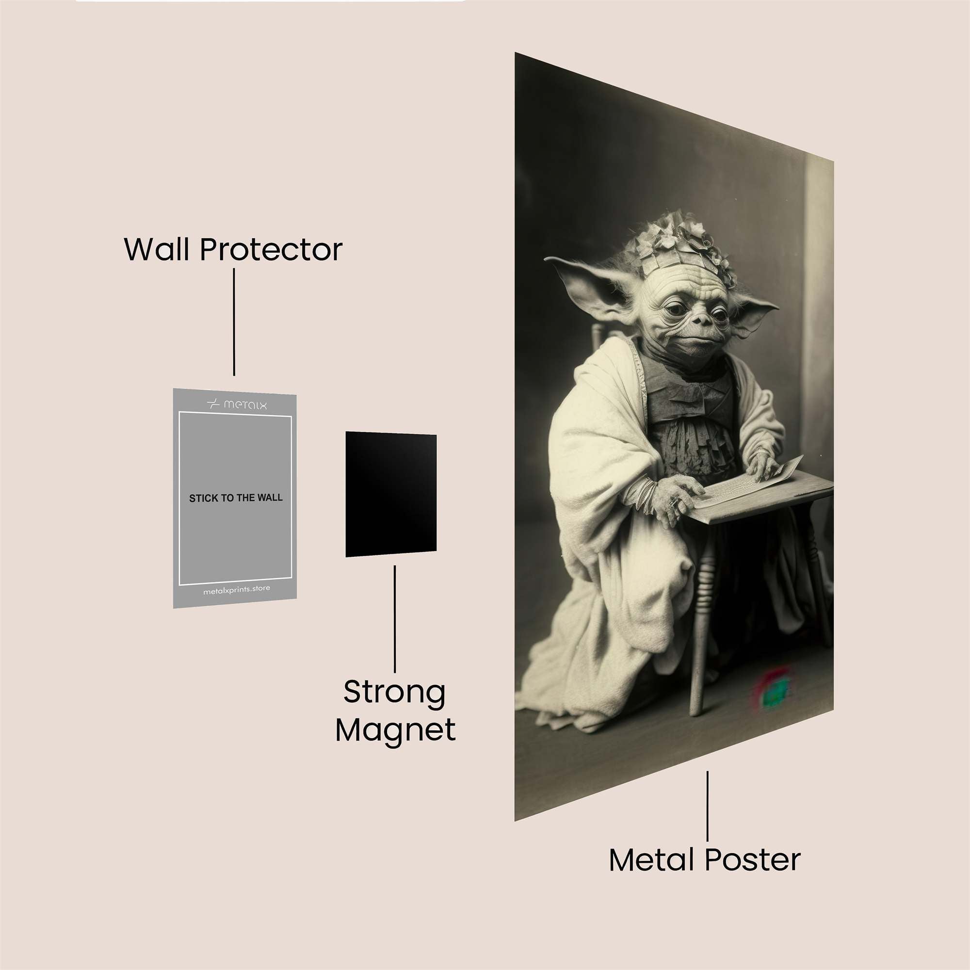 Yoda Regal Safe Wall Magnetic / M