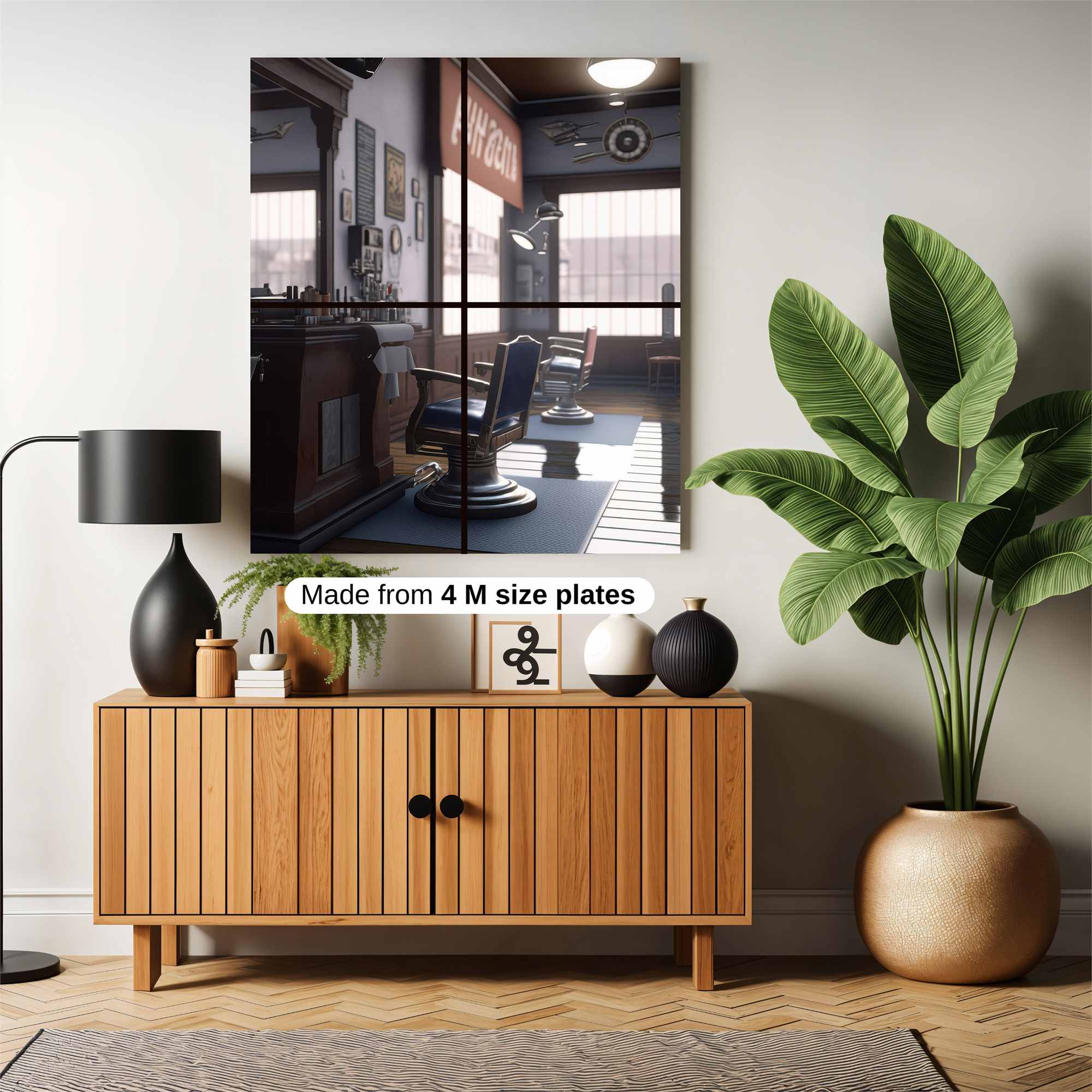 Barber Nostalgia Safe Wall Magnetic / M