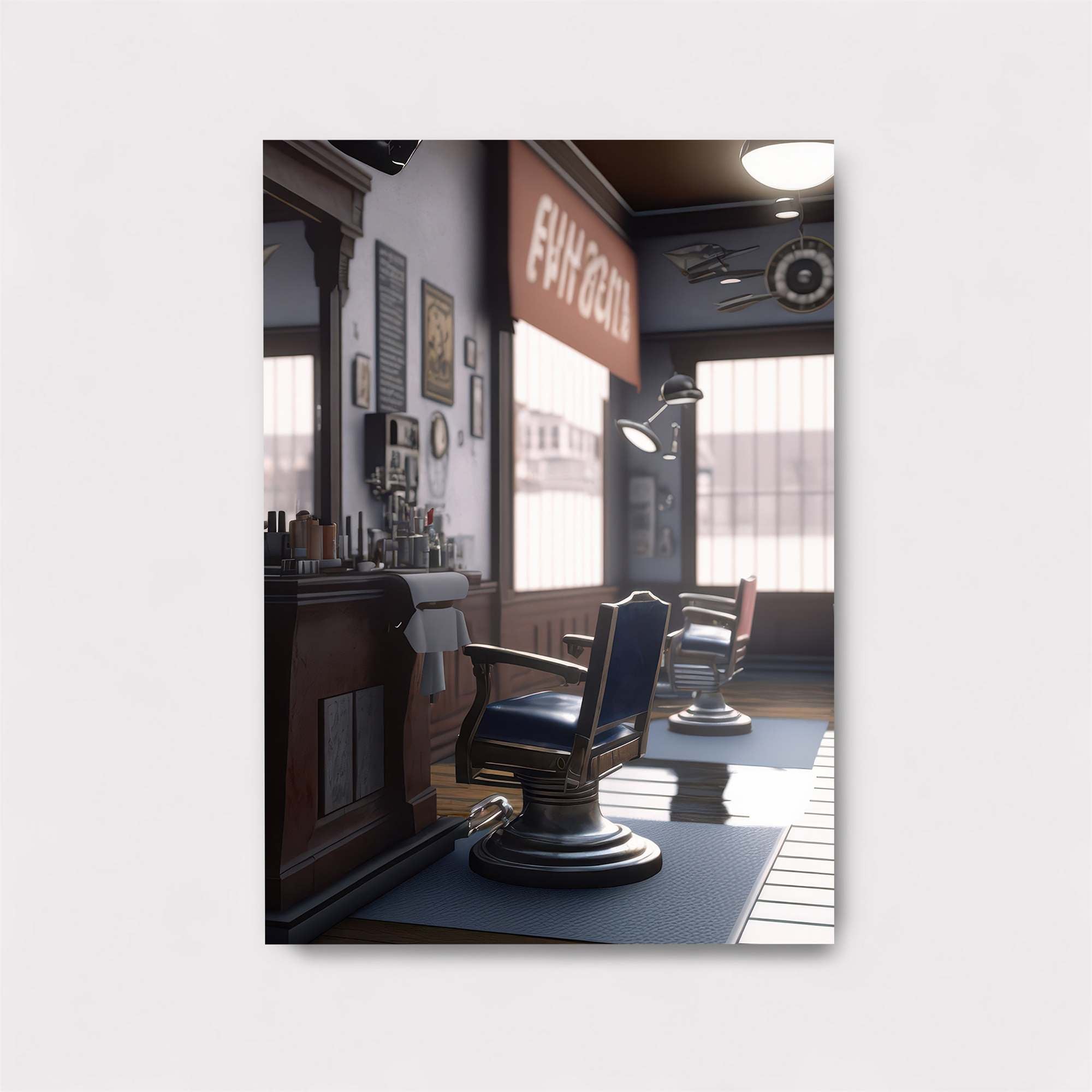 Barber Nostalgia Safe Wall Magnetic / M