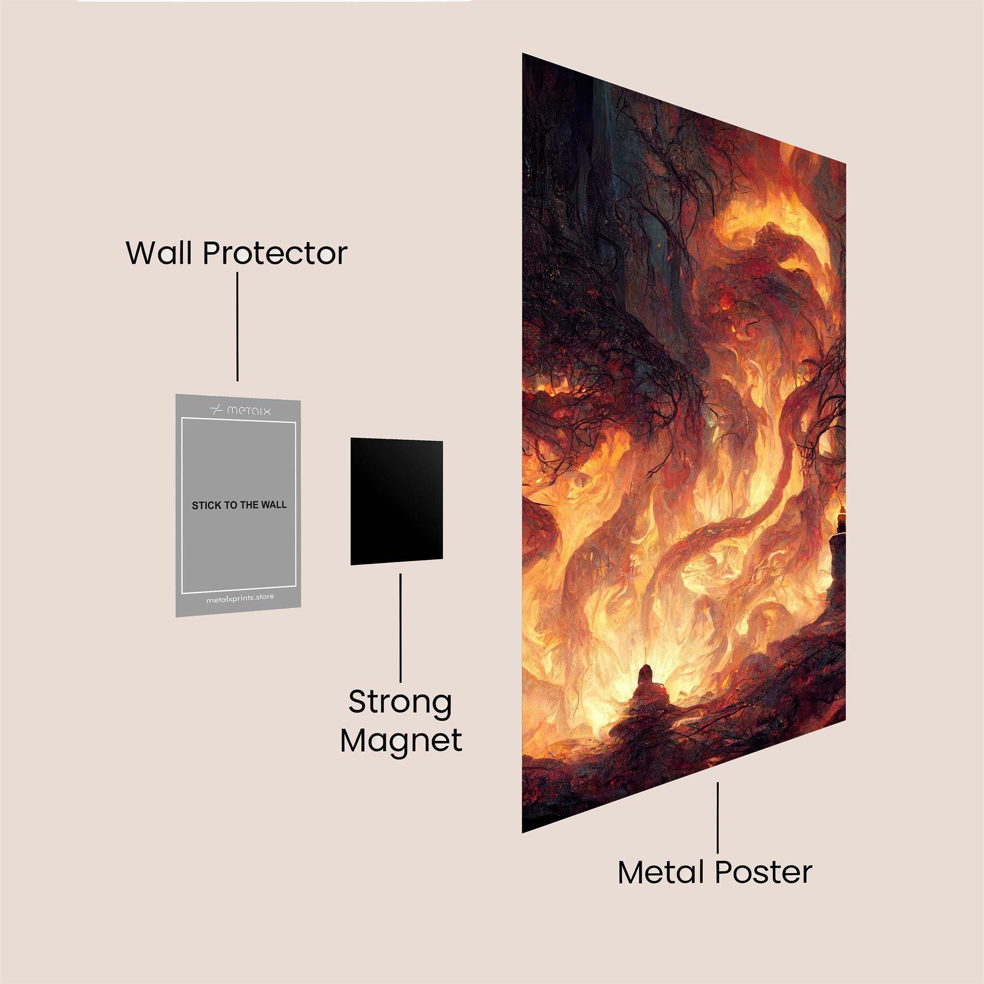 Inferno Awakening Safe Wall Magnetic / M