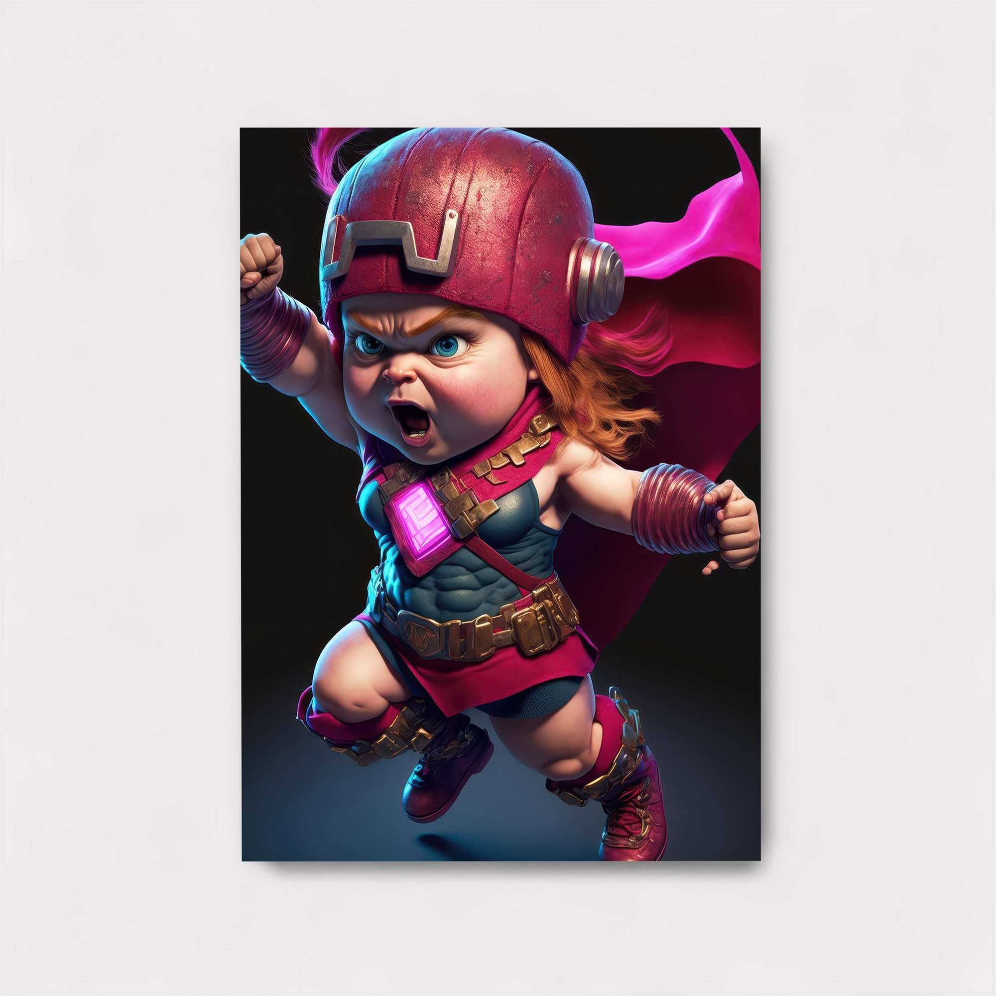 Helmeted Heroine Safe Wall Magnetic / M