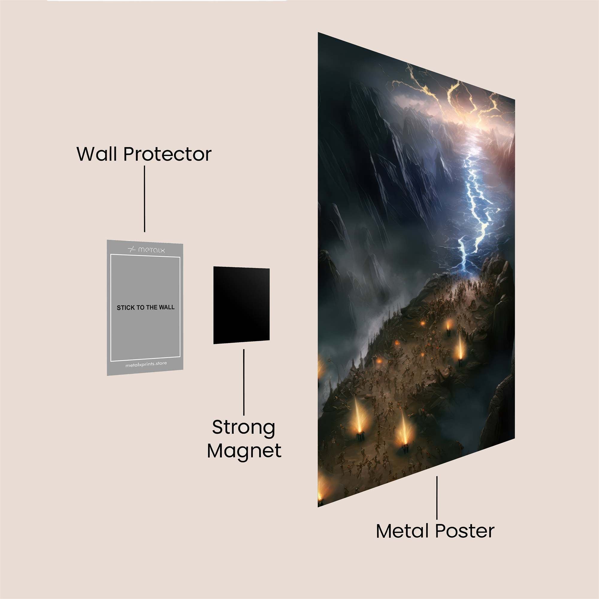 Thunderous Ascent Safe Wall Magnetic / M