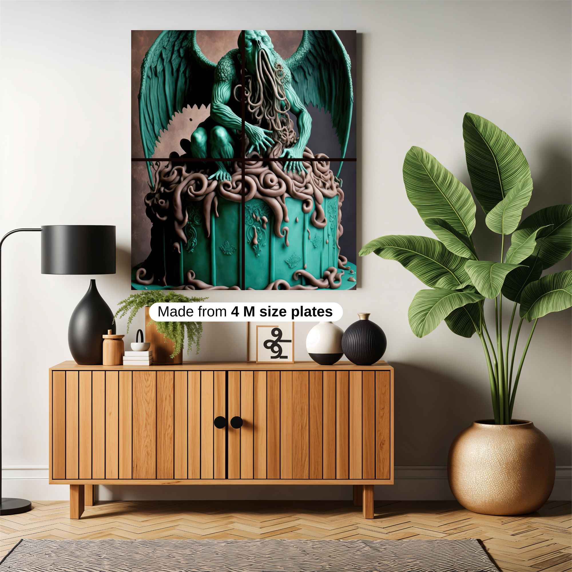 Cthulhu Cake Safe Wall Magnetic / M