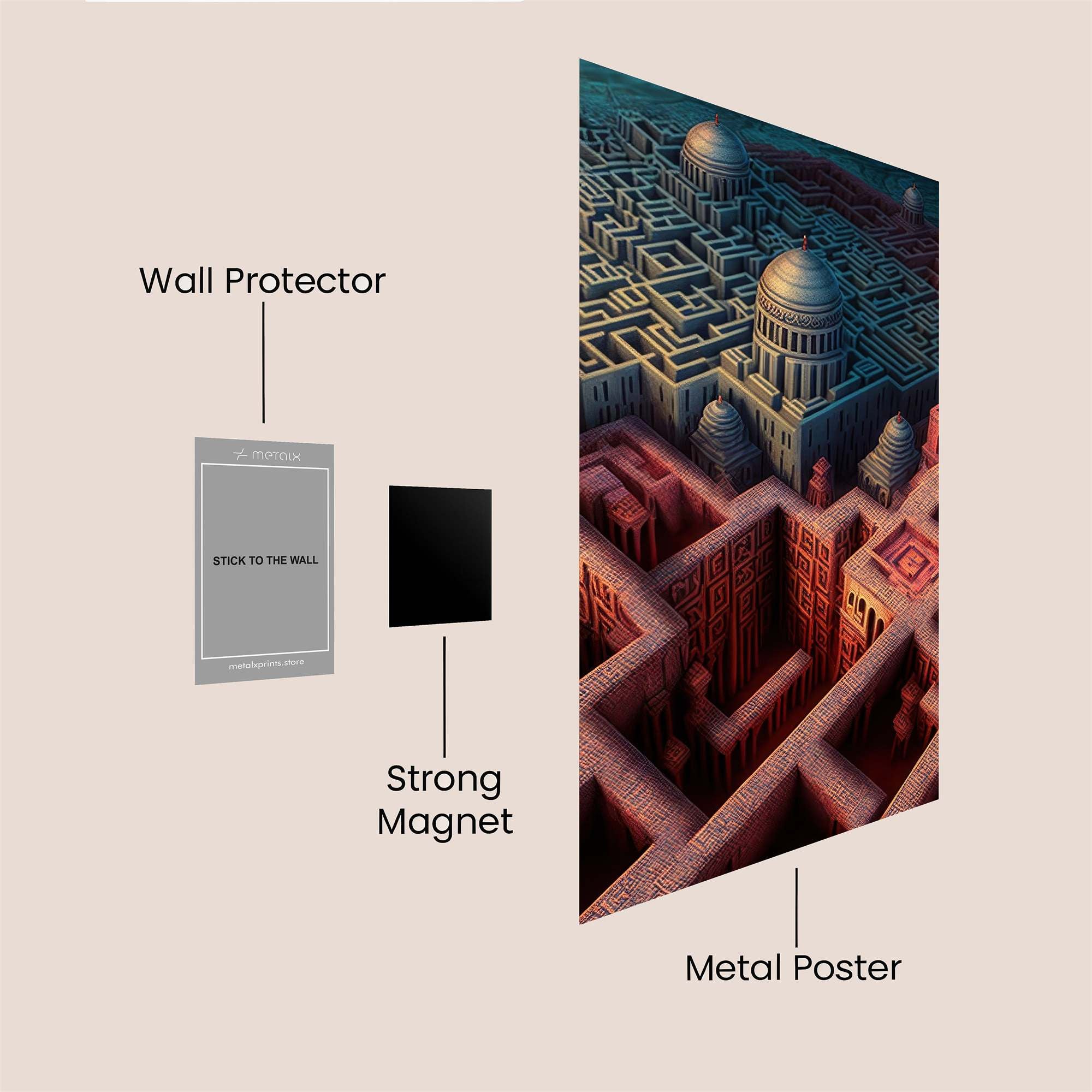 Labyrinthine Enigma Safe Wall Magnetic / M