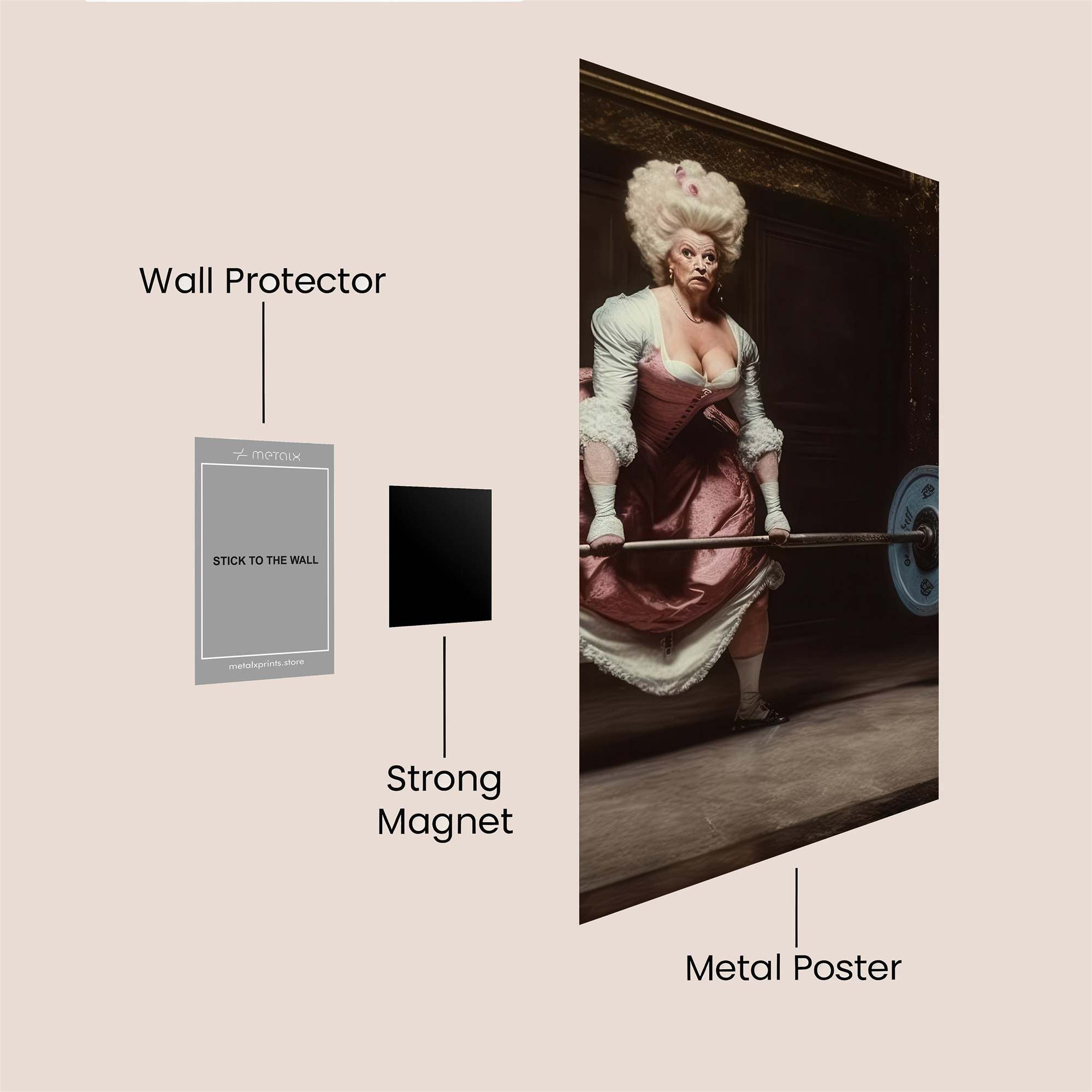 Marie Antoinette - Buffed Safe Wall Magnetic / M