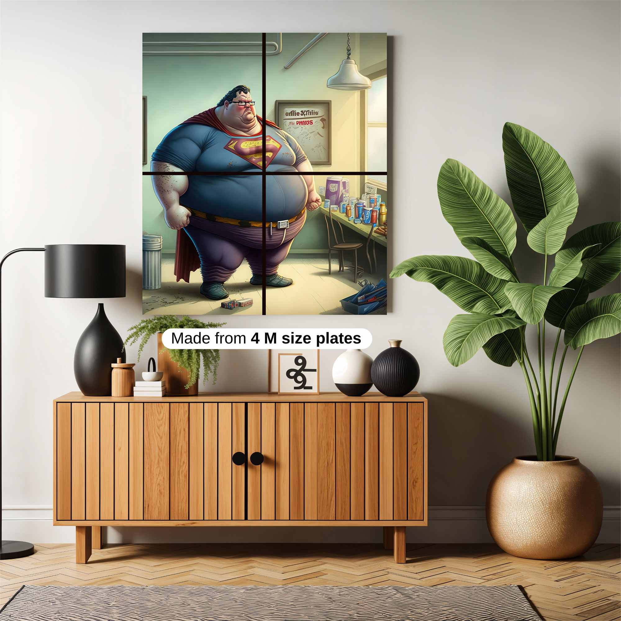 Superman Defeated Safe Wall Magnetic / M