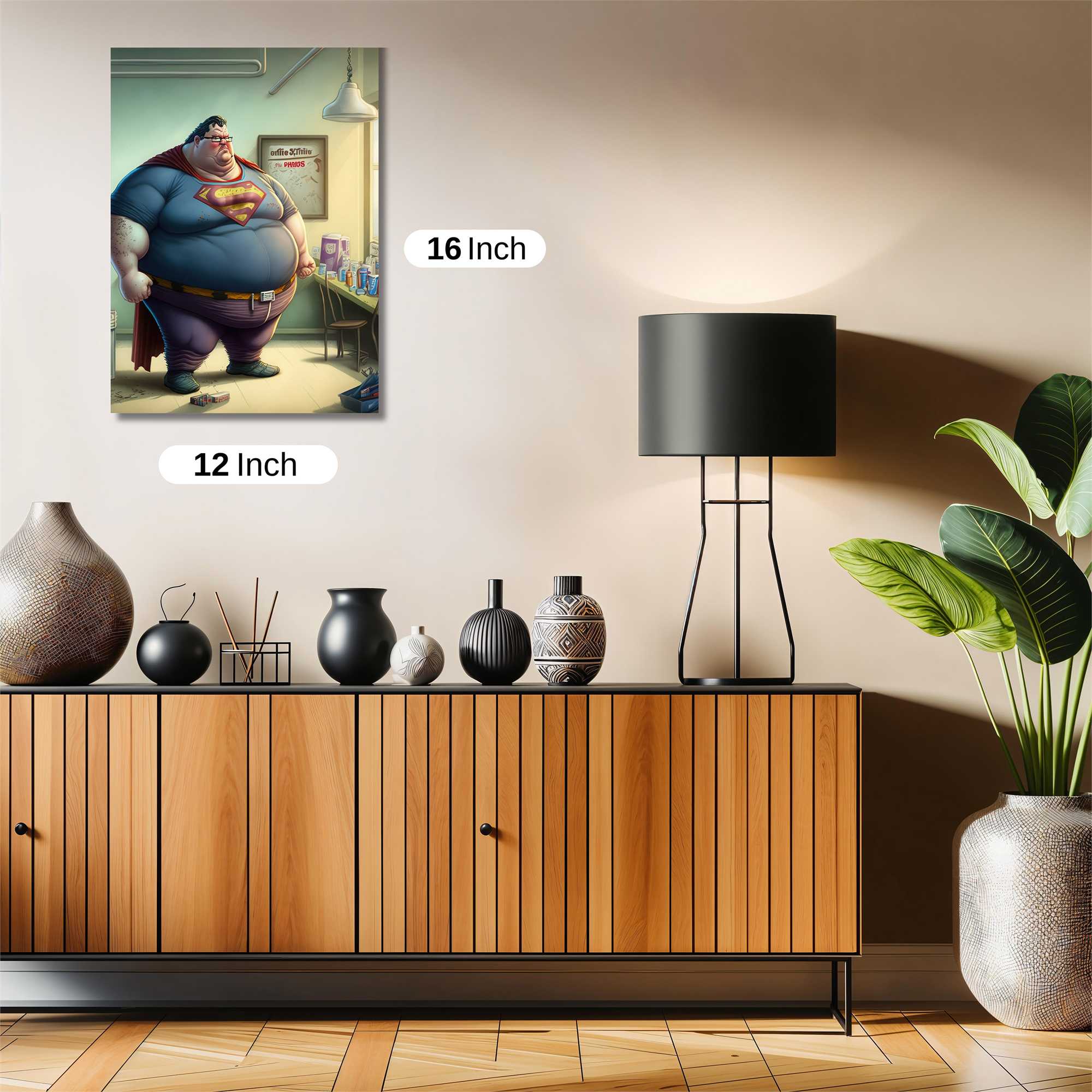 Superman Defeated Safe Wall Magnetic / M
