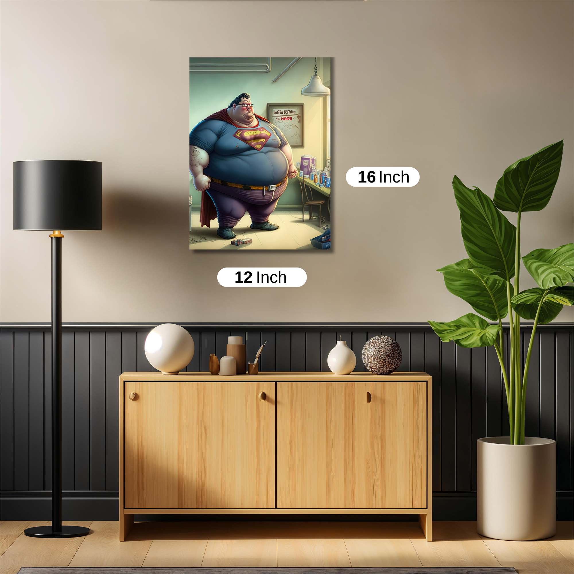Superman Defeated Safe Wall Magnetic / M