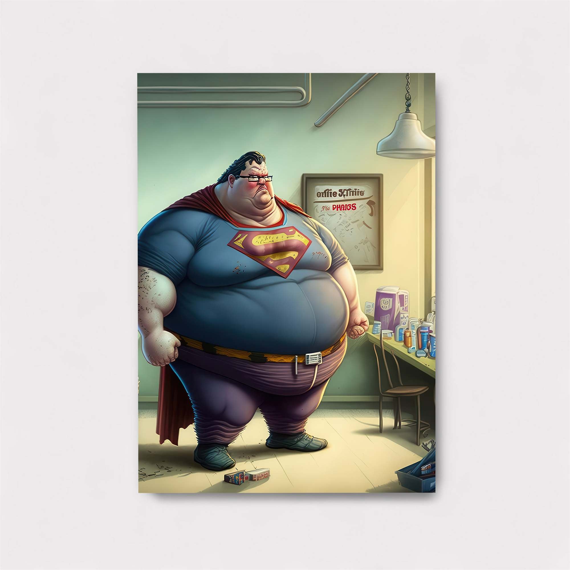 Superman Defeated Safe Wall Magnetic / M