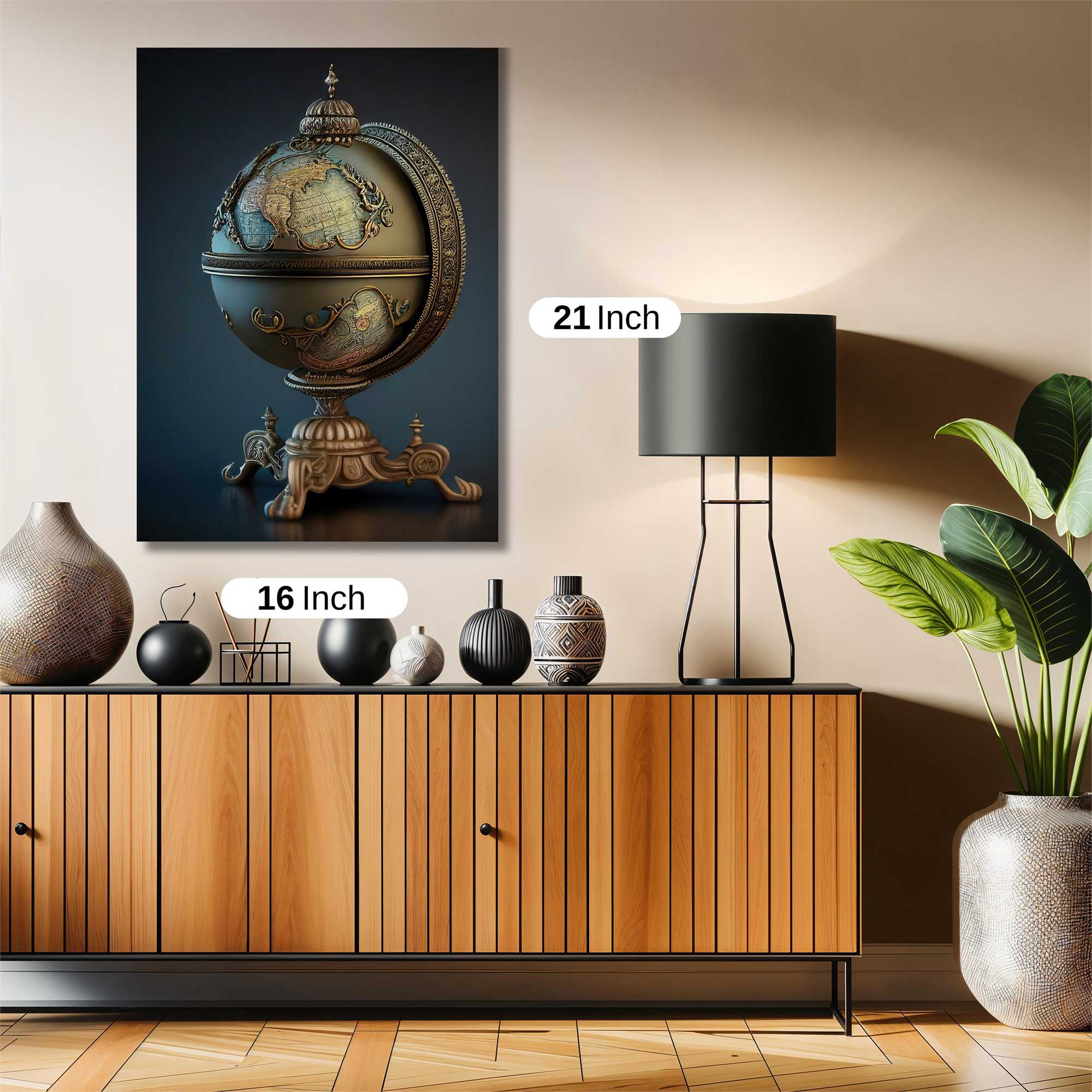 Globe Enigma Safe Wall Magnetic / M