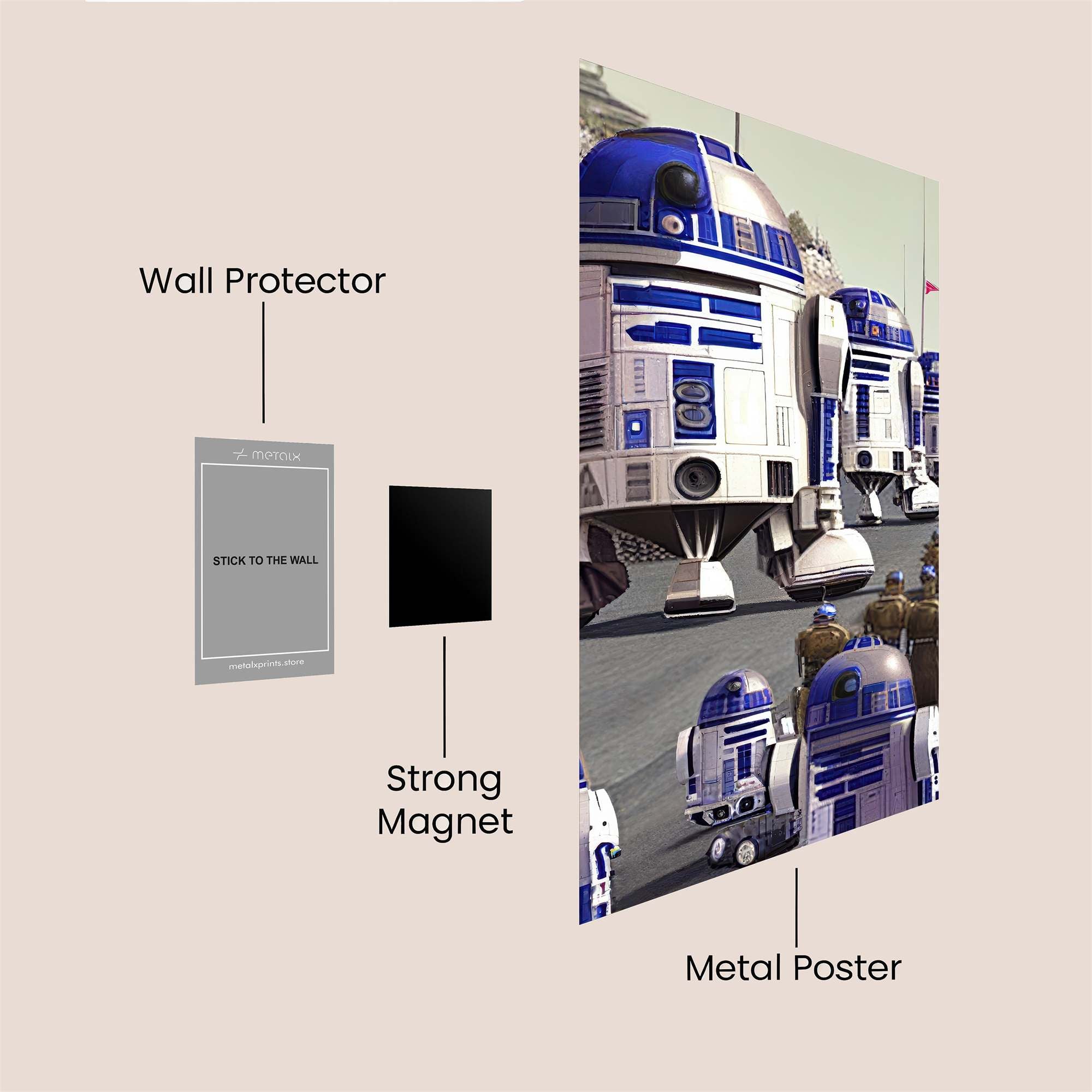 R2-D2 Parade Safe Wall Magnetic / M