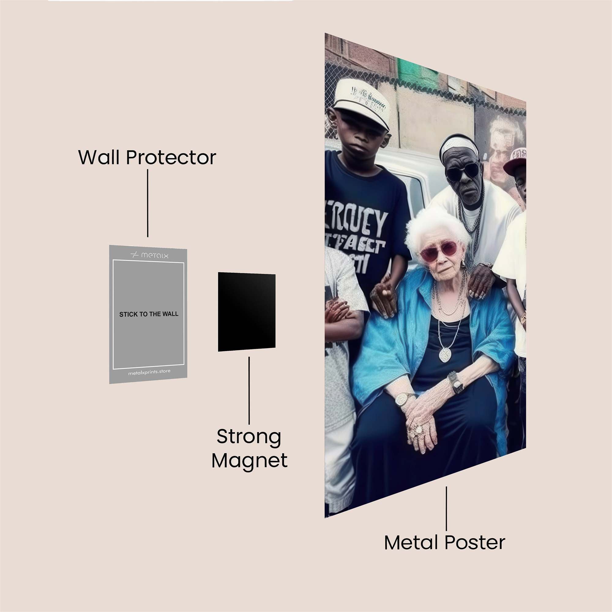 Granny Squad Safe Wall Magnetic / M