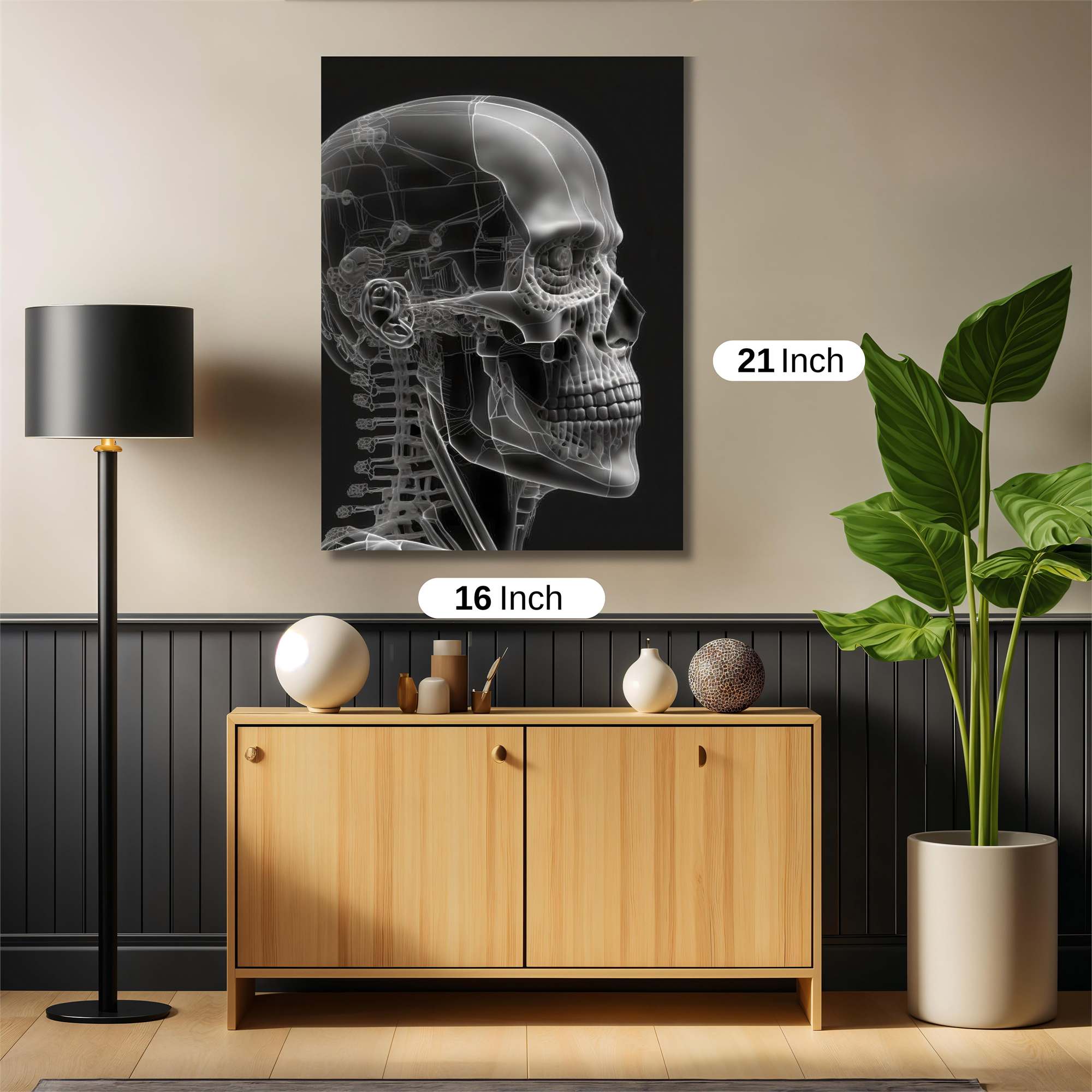 Skull Serenity Safe Wall Magnetic / M