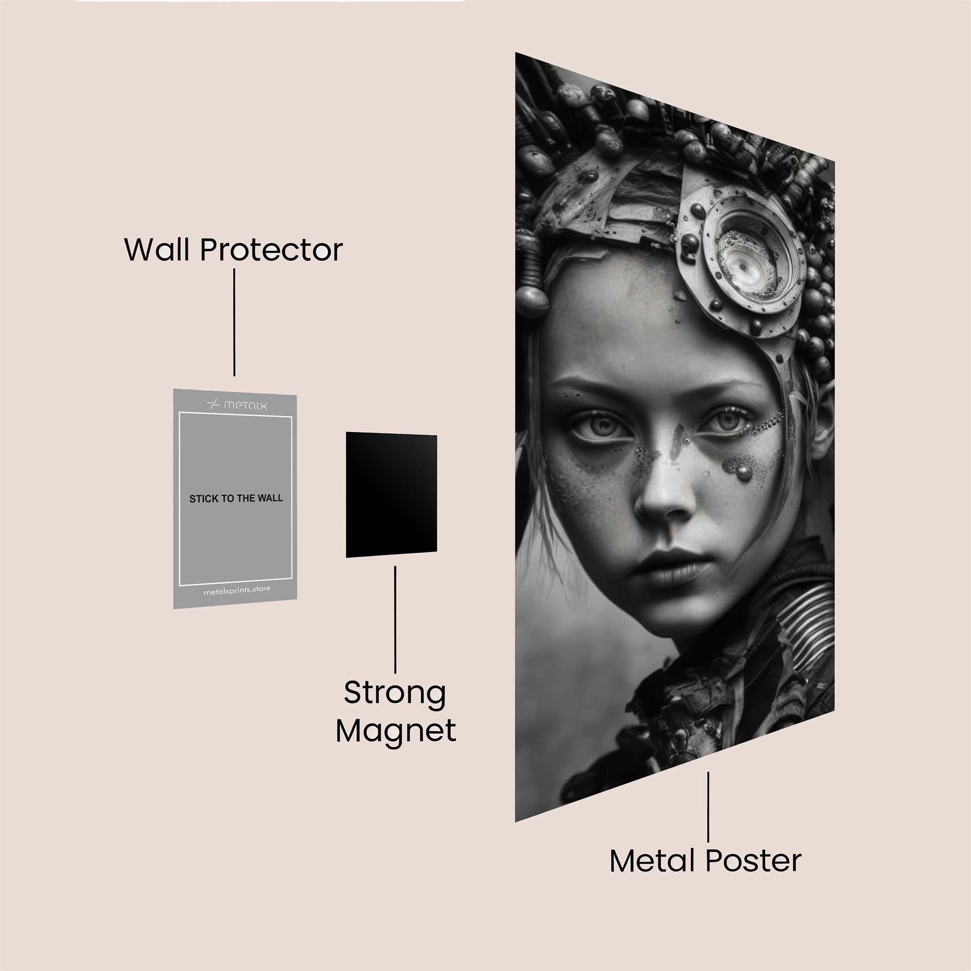 Cyber Enigma Safe Wall Magnetic / M