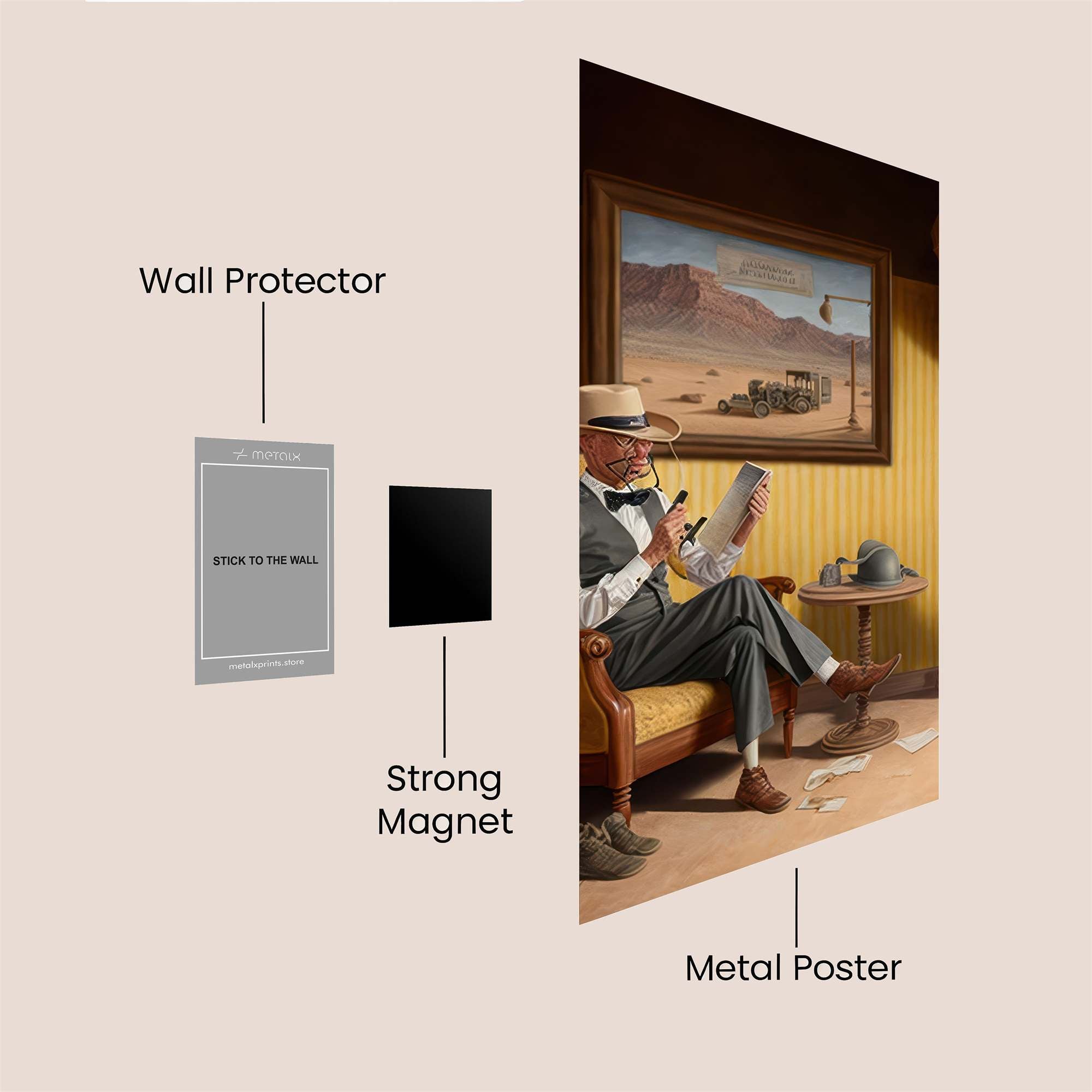 Prospector's Repose Safe Wall Magnetic / M
