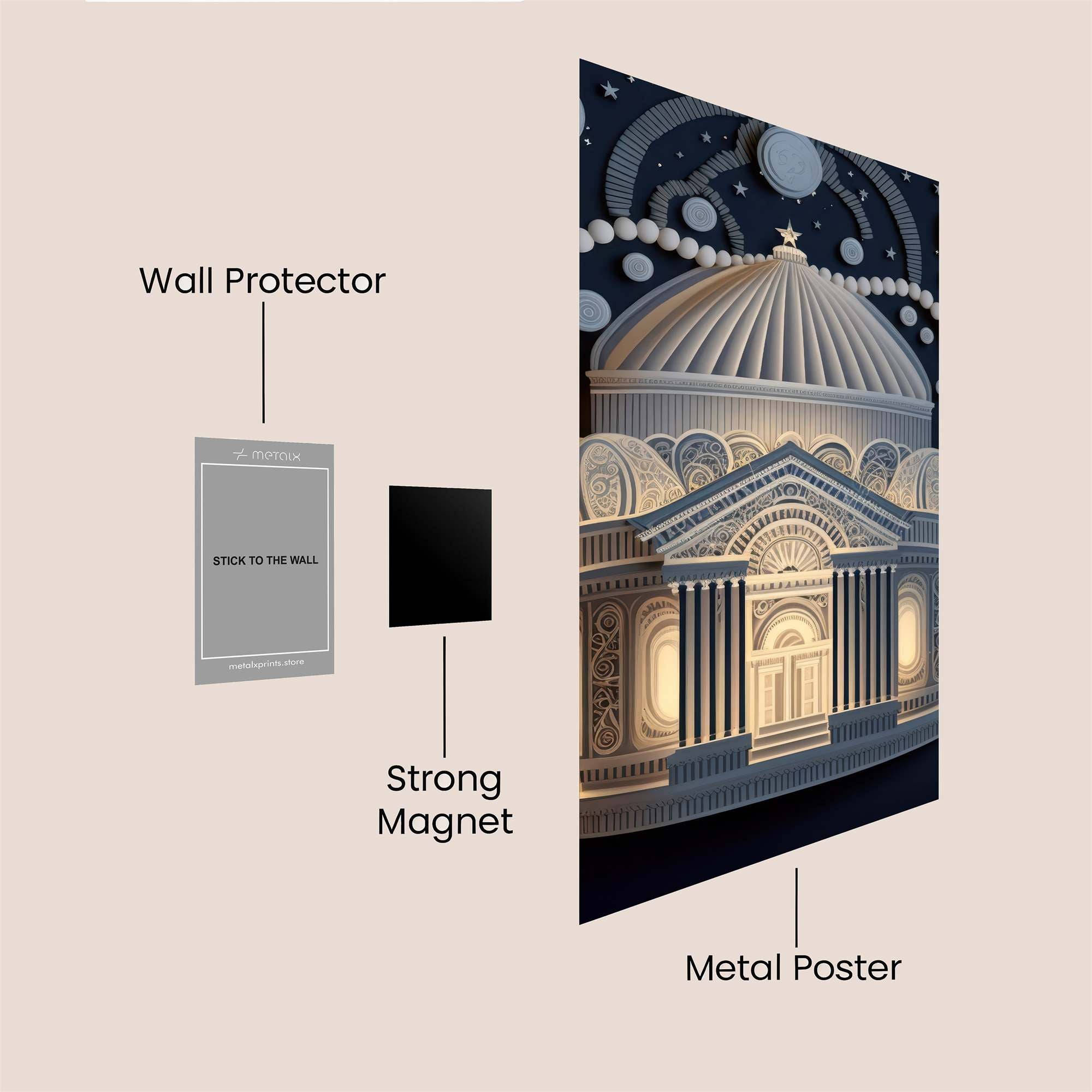 Pantheon Radiance Safe Wall Magnetic / M